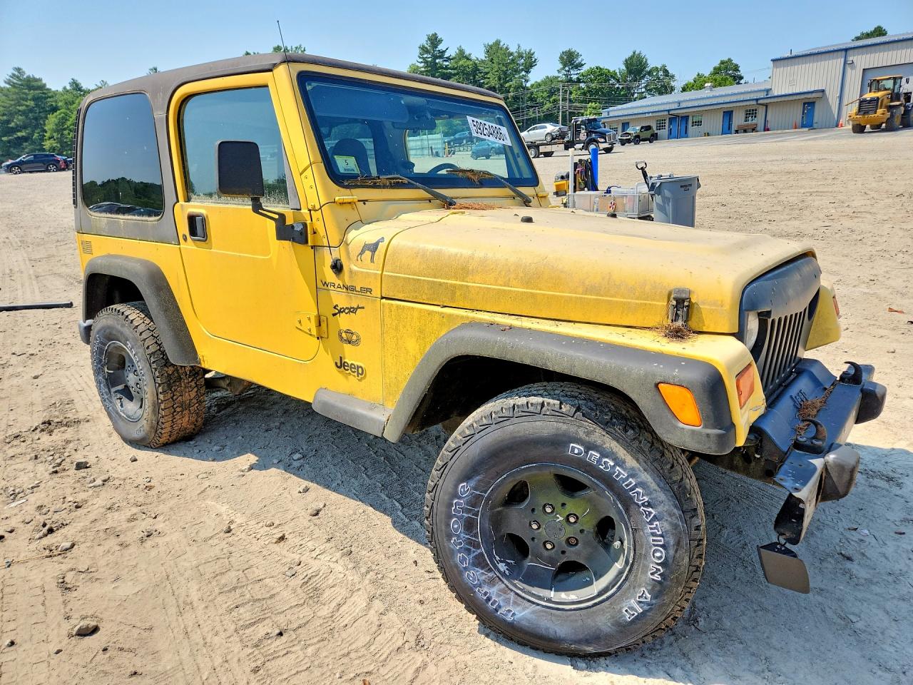 2002 Jeep Wrangler / Tj Sport Yellow vin: 1J4FA49S72P713002