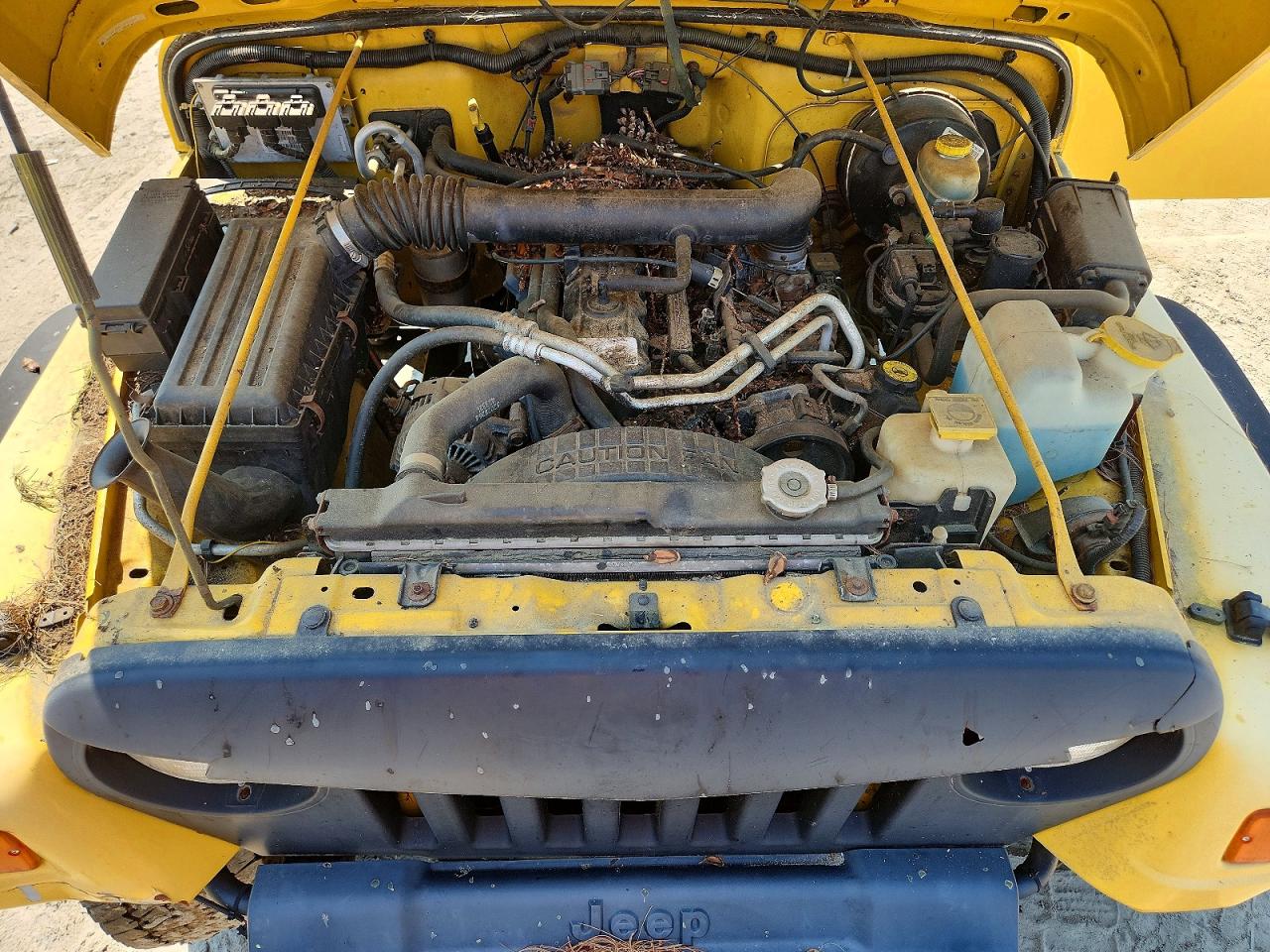 2002 Jeep Wrangler / Tj Sport Yellow vin: 1J4FA49S72P713002