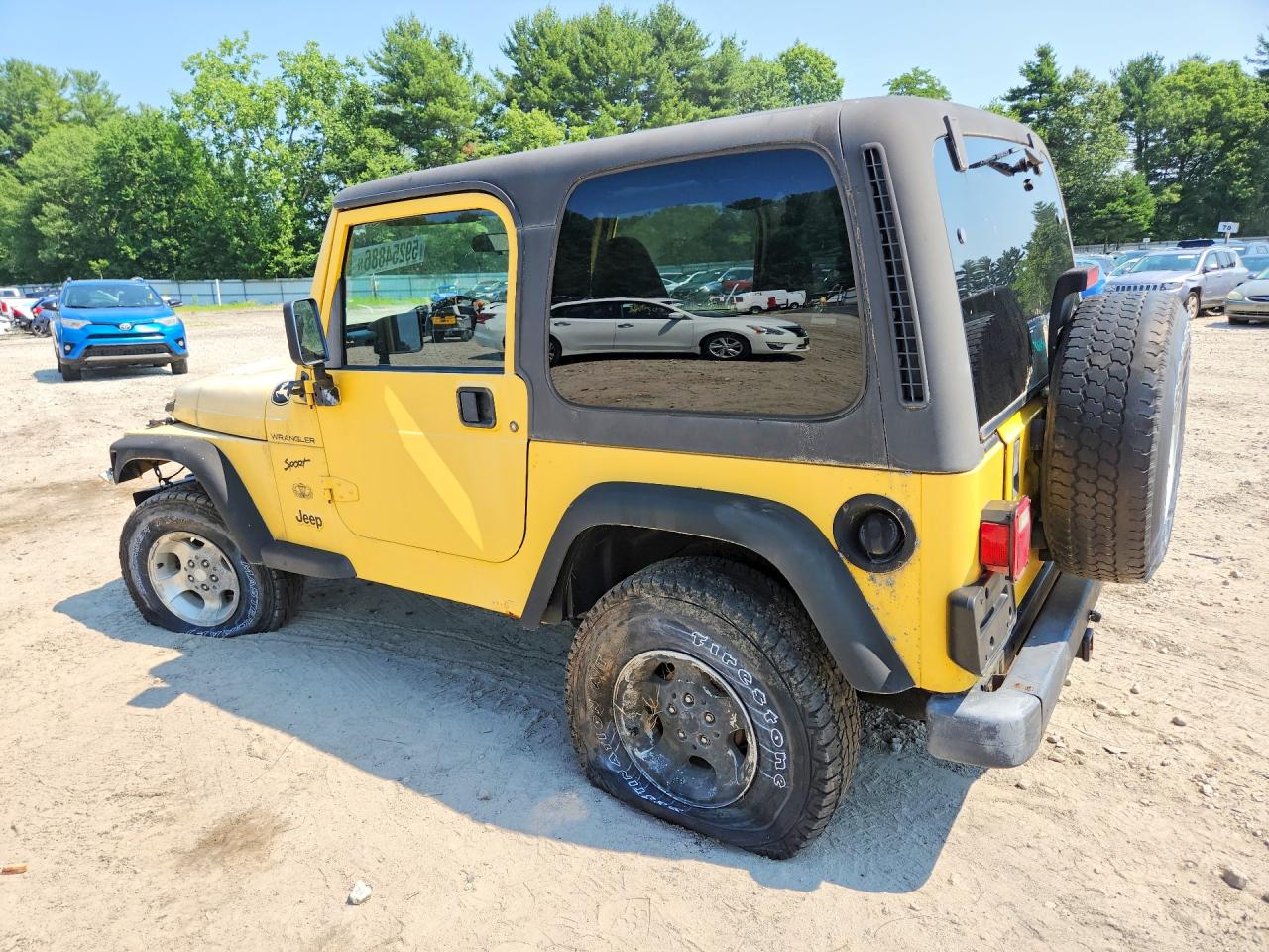2002 Jeep Wrangler / Tj Sport Yellow vin: 1J4FA49S72P713002