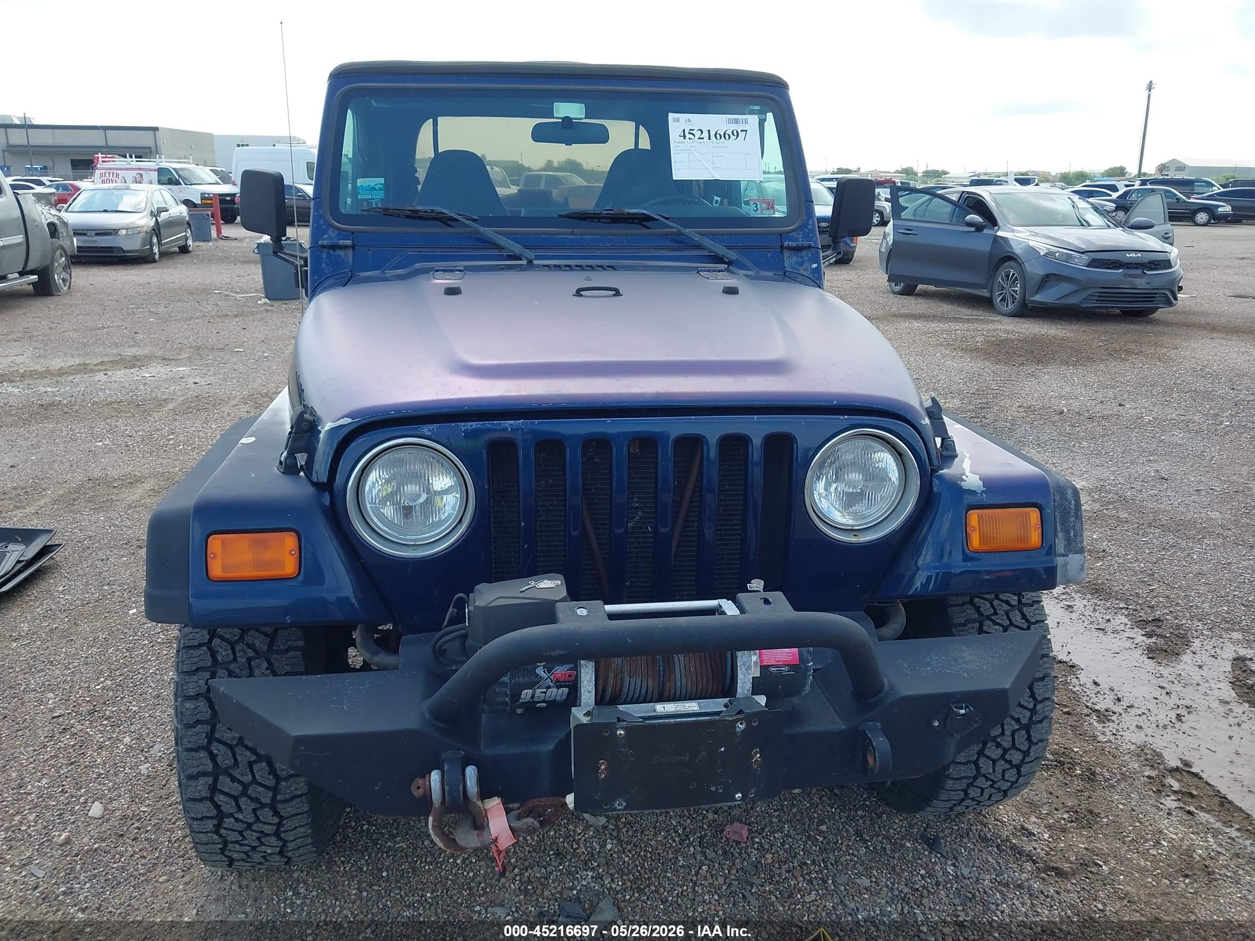 2002 Jeep Wrangler Sport Blue vin: 1J4FA49S72P723187