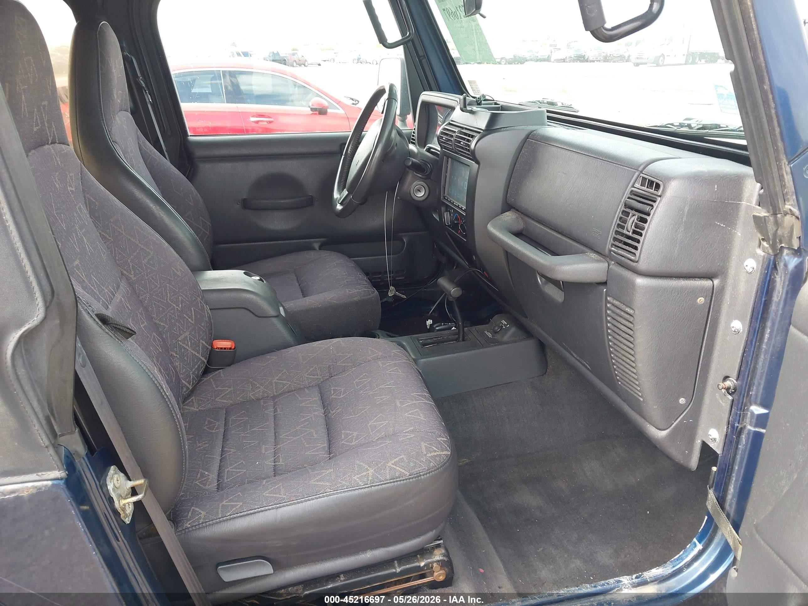 2002 Jeep Wrangler Sport Blue vin: 1J4FA49S72P723187