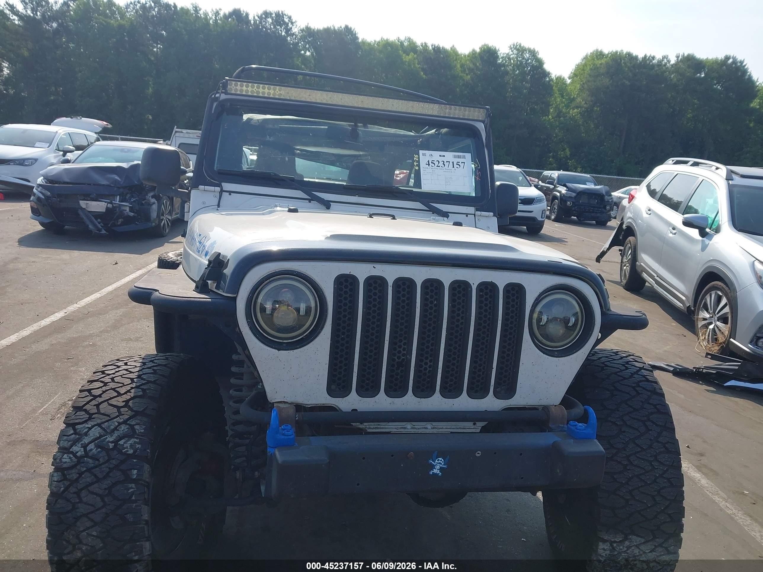 2003 Jeep Wrangler Sport White vin: 1J4FA49S73P350122
