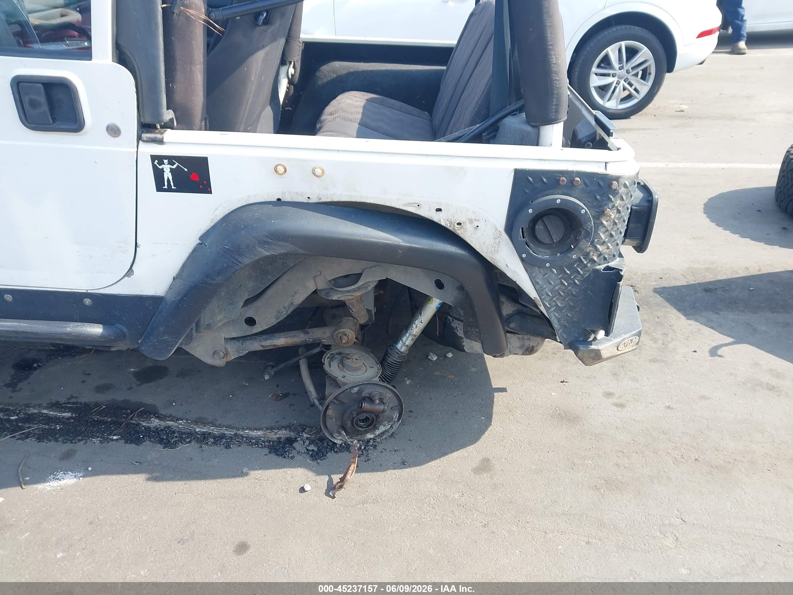 2003 Jeep Wrangler Sport White vin: 1J4FA49S73P350122