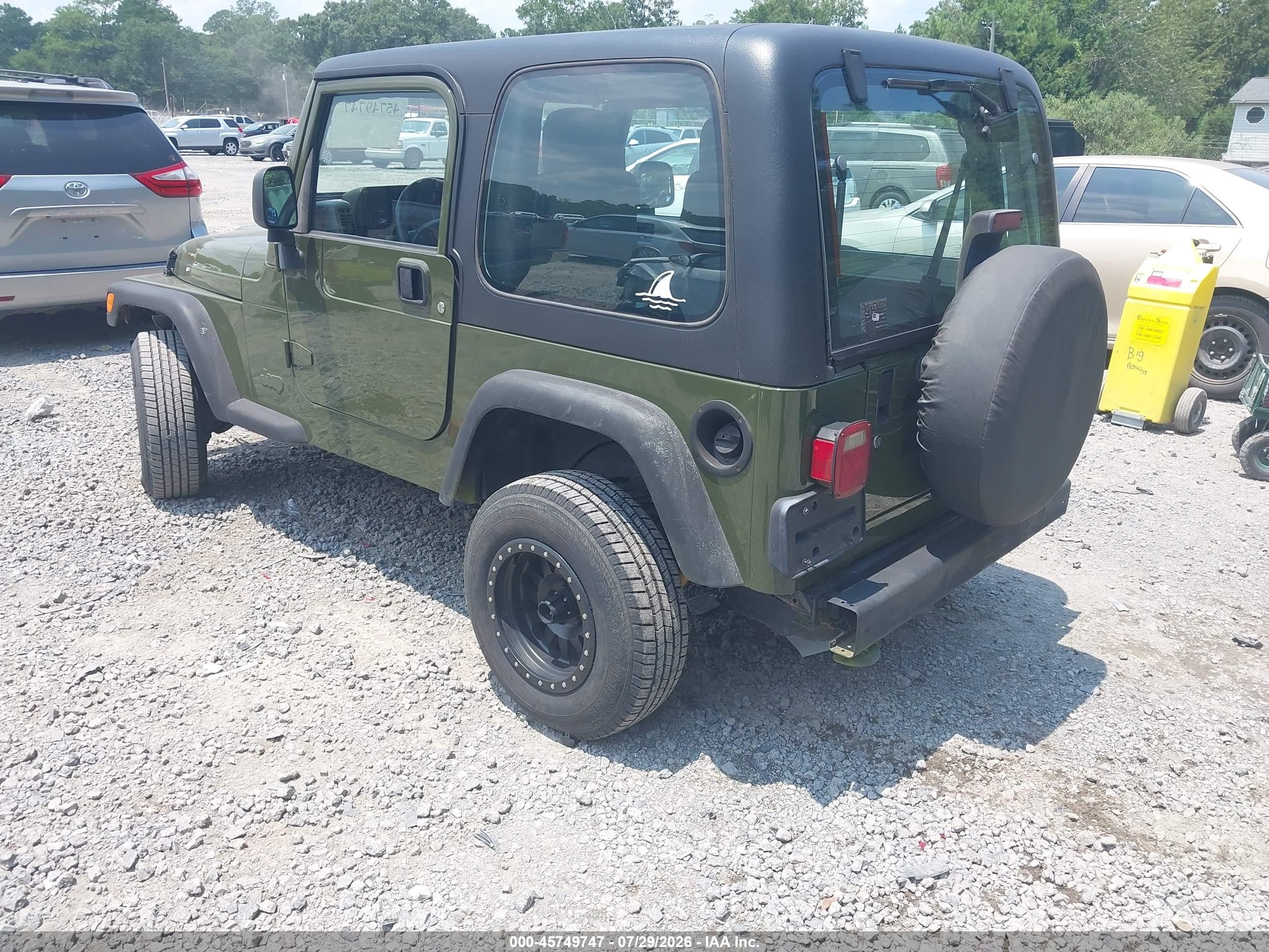 2003 Jeep Wrangler Sport Зеленый vin: 1J4FA49S73P375845
