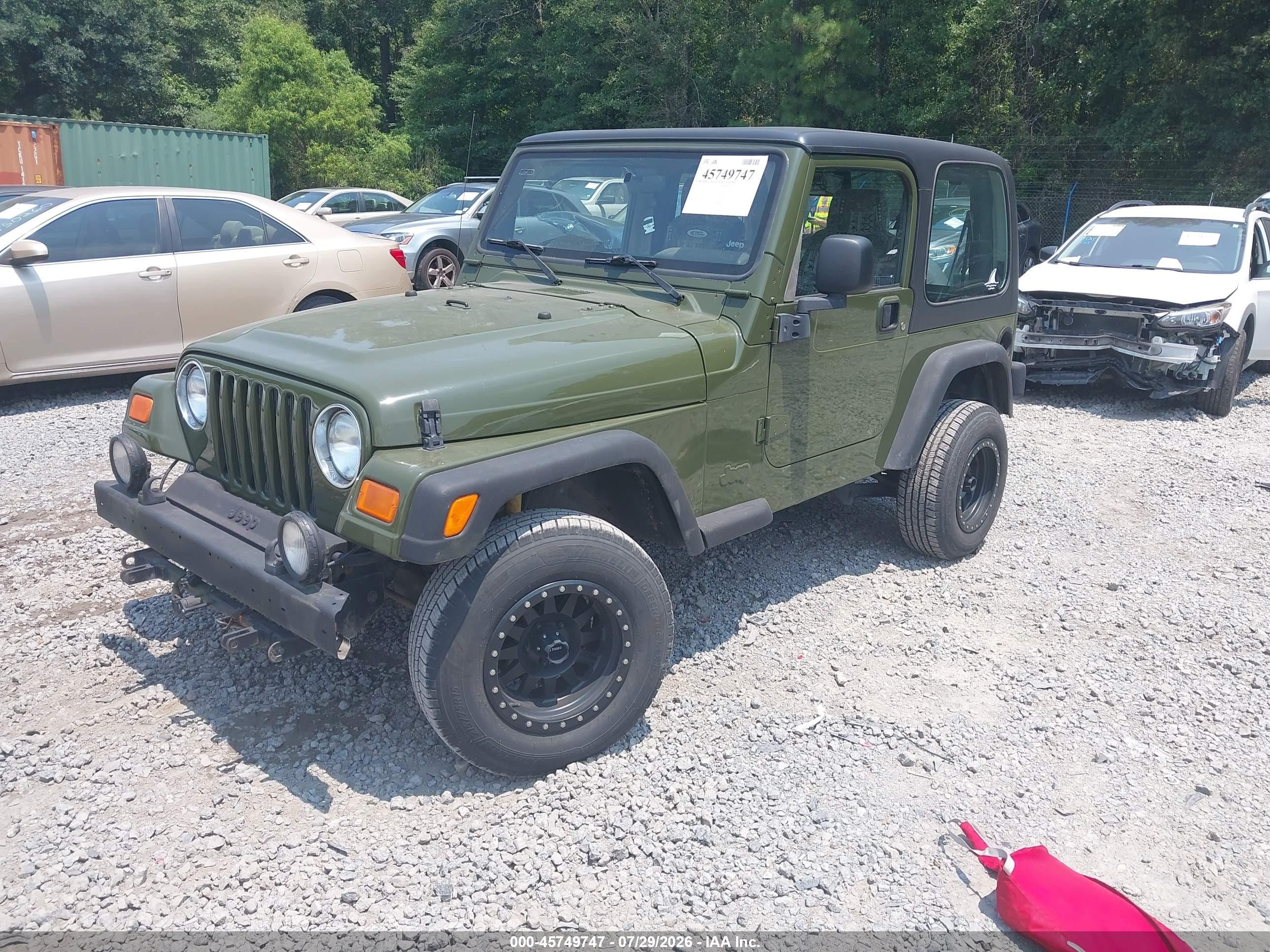 2003 Jeep Wrangler Sport Зеленый vin: 1J4FA49S73P375845