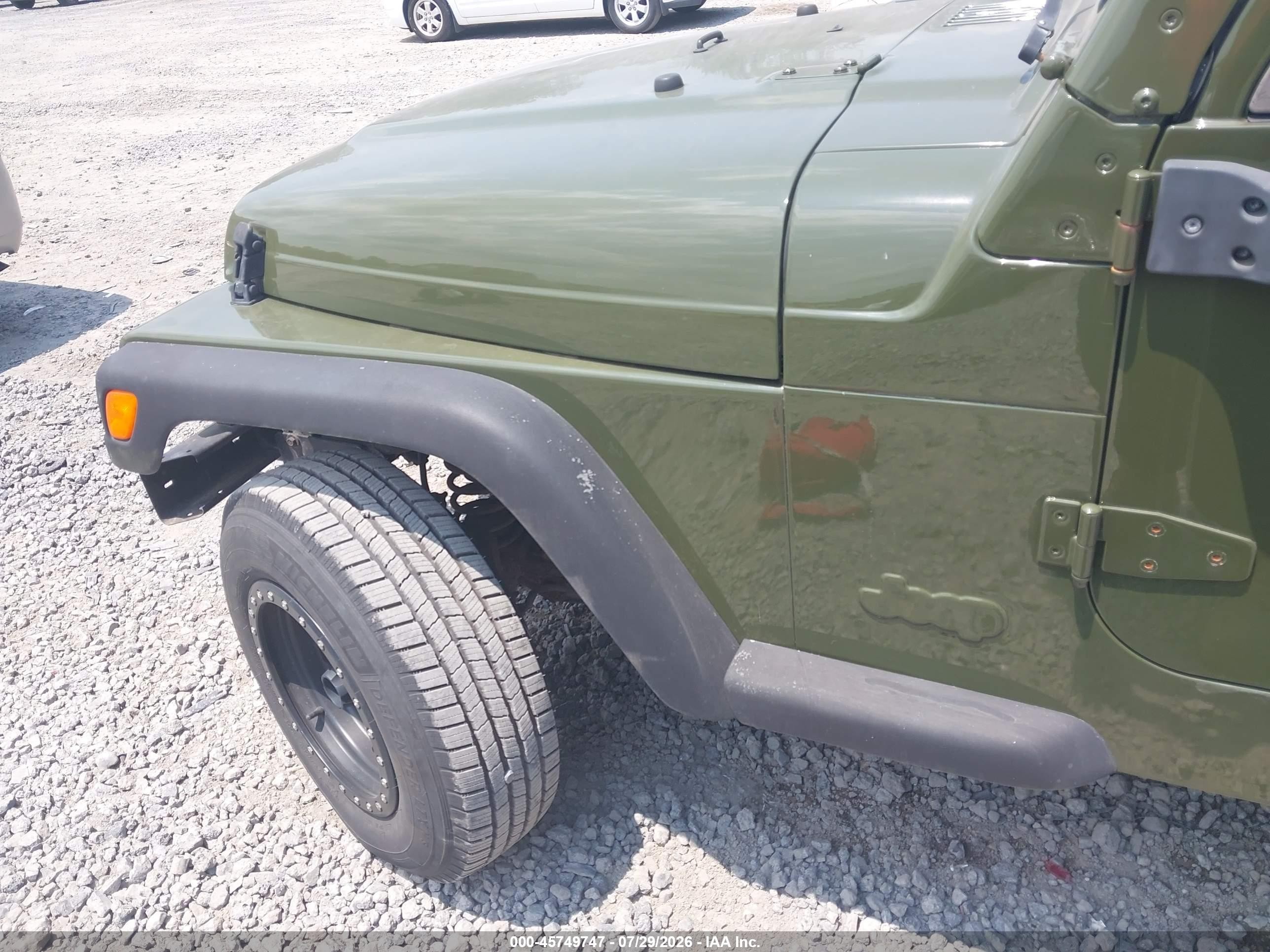 2003 Jeep Wrangler Sport Зеленый vin: 1J4FA49S73P375845