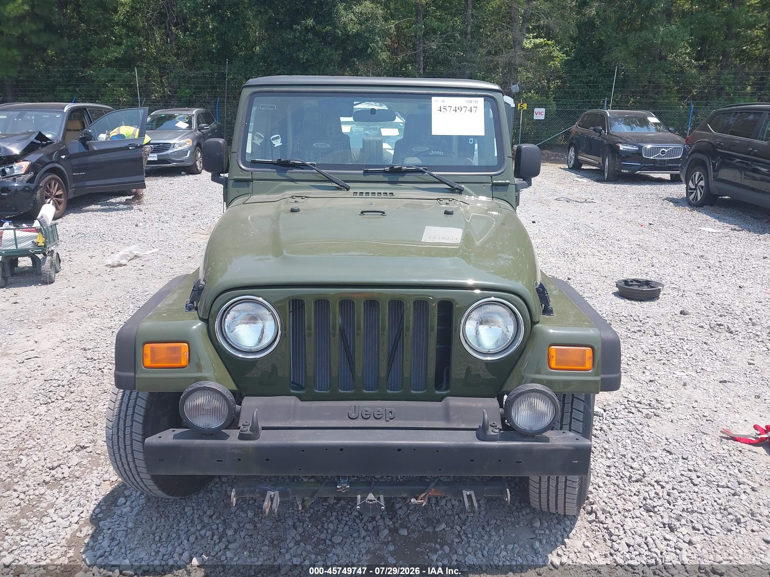 2003 Jeep Wrangler Sport Зеленый vin: 1J4FA49S73P375845