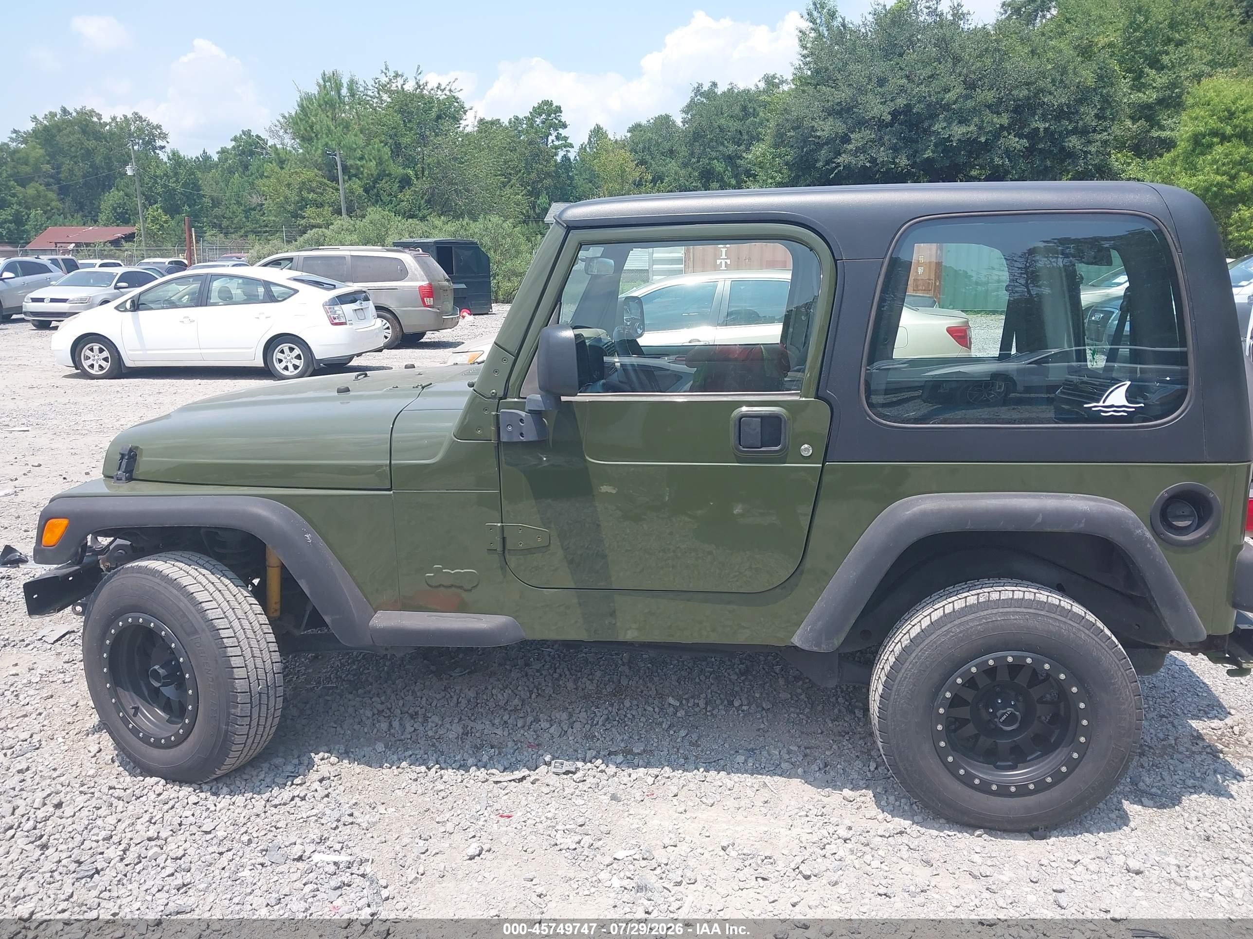 2003 Jeep Wrangler Sport Зеленый vin: 1J4FA49S73P375845