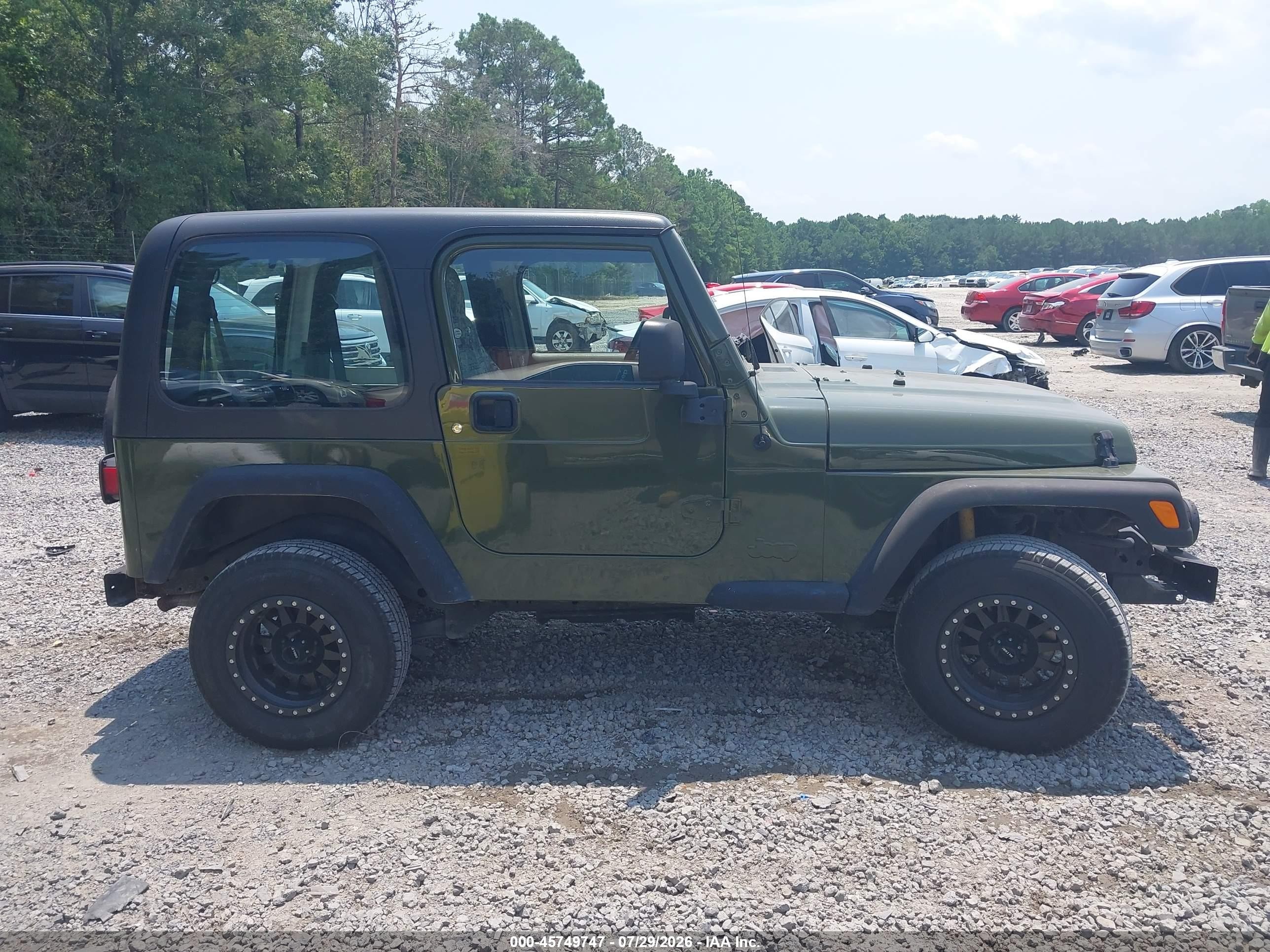 2003 Jeep Wrangler Sport Зеленый vin: 1J4FA49S73P375845