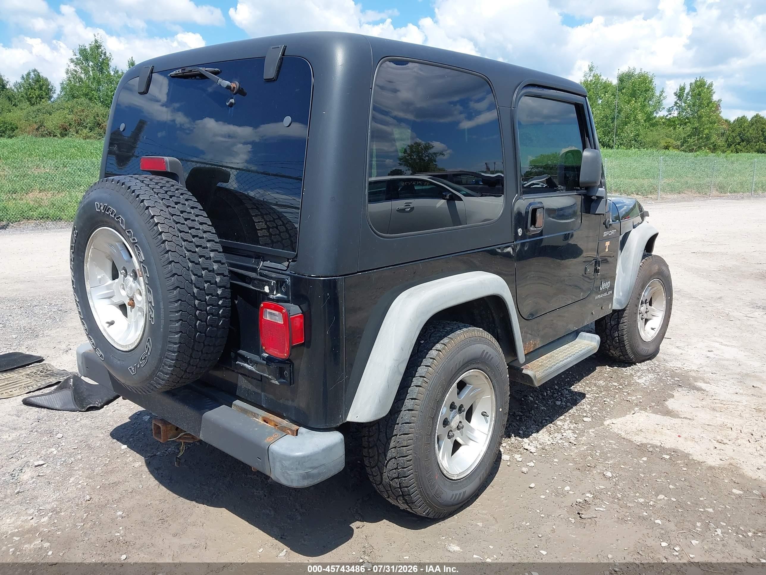 2004 Jeep Wrangler Sport Black vin: 1J4FA49S74P732295
