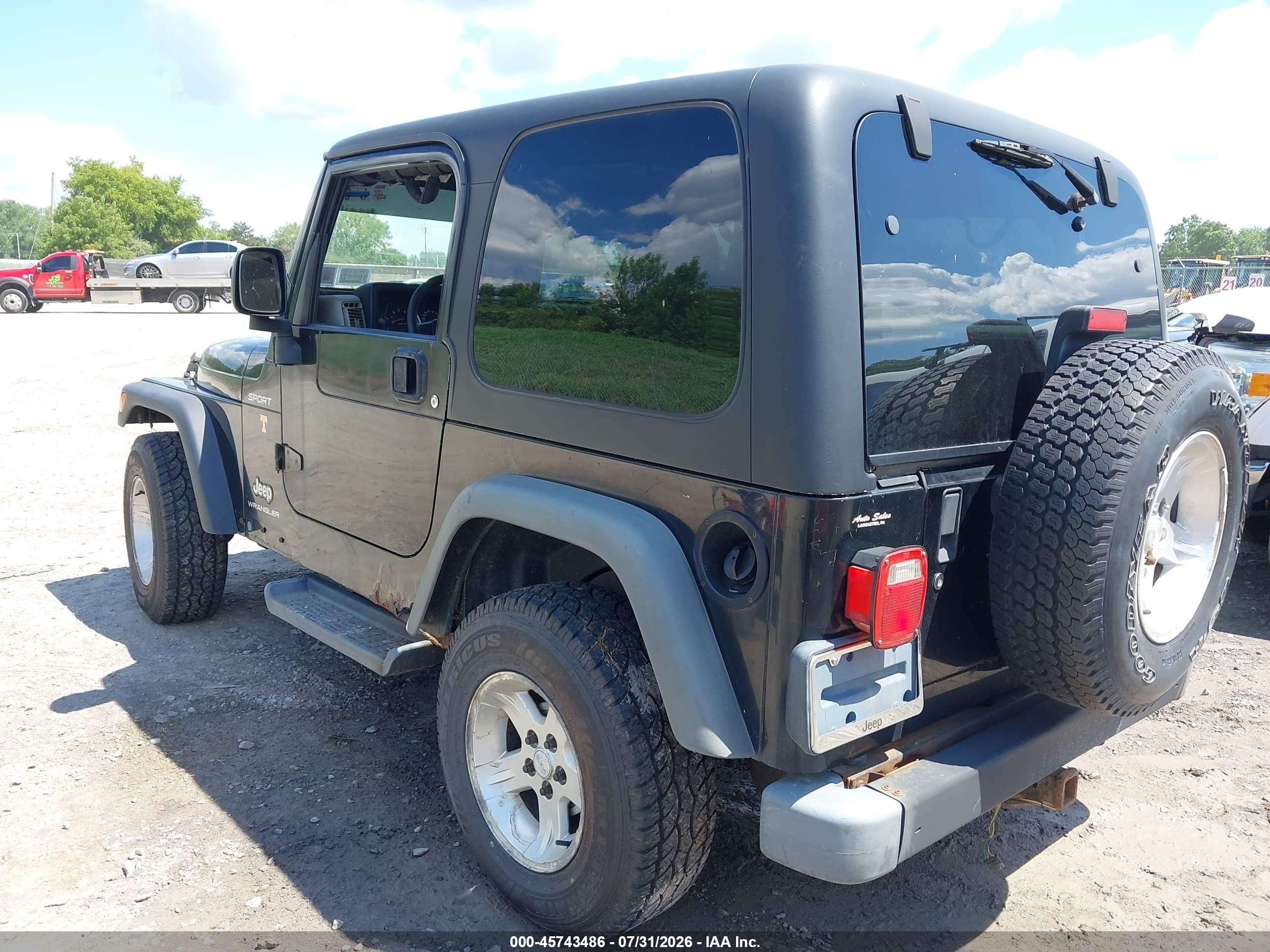 2004 Jeep Wrangler Sport Black vin: 1J4FA49S74P732295