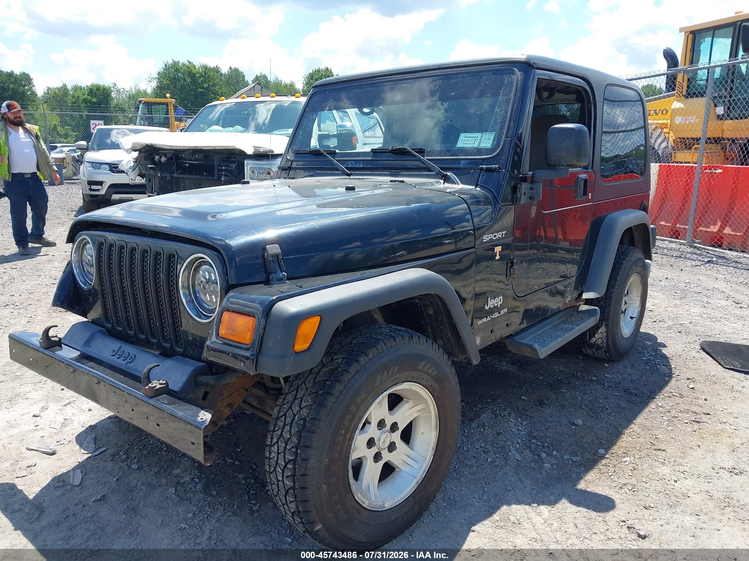 2004 Jeep Wrangler Sport Black vin: 1J4FA49S74P732295