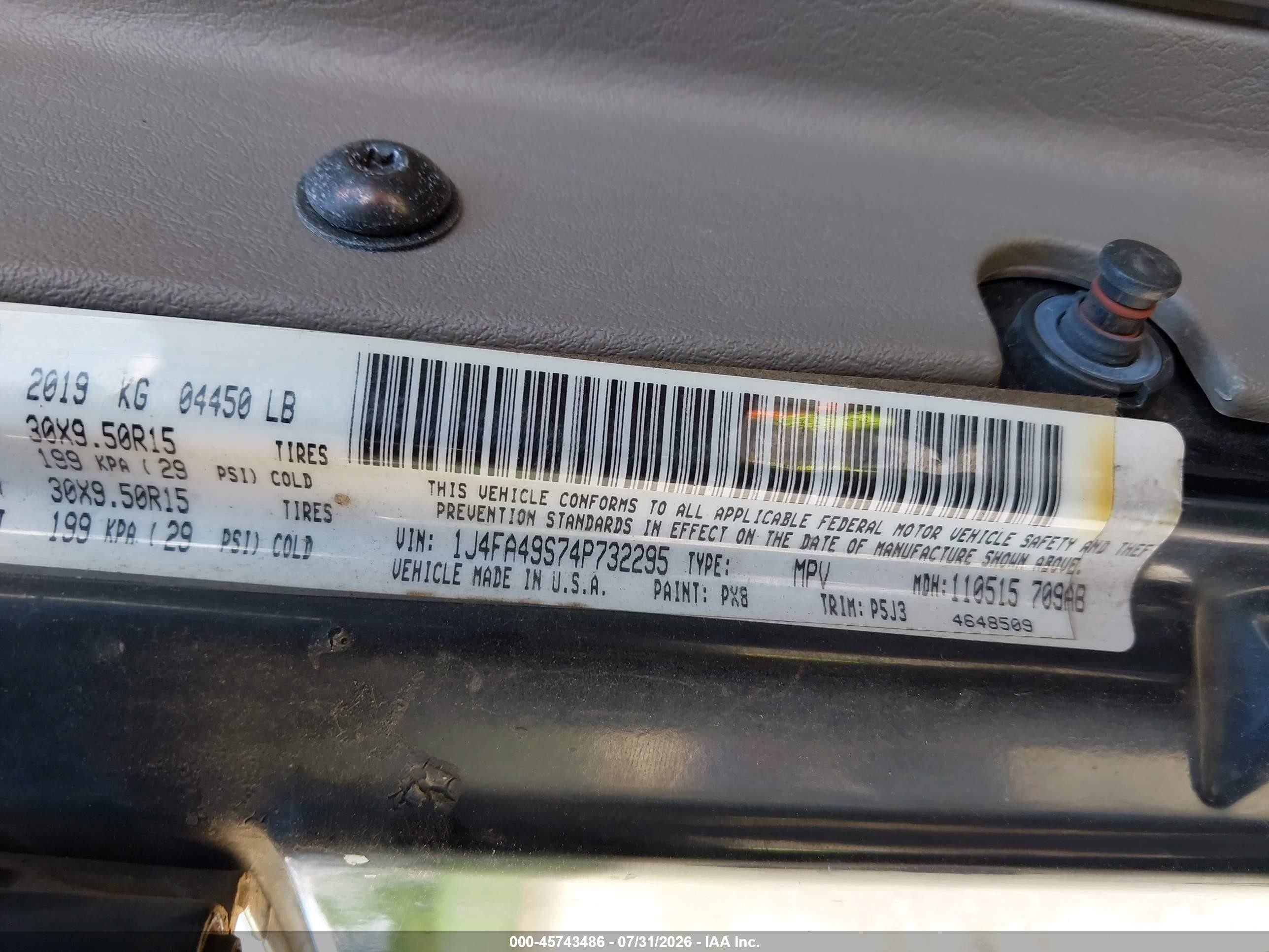2004 Jeep Wrangler Sport Black vin: 1J4FA49S74P732295