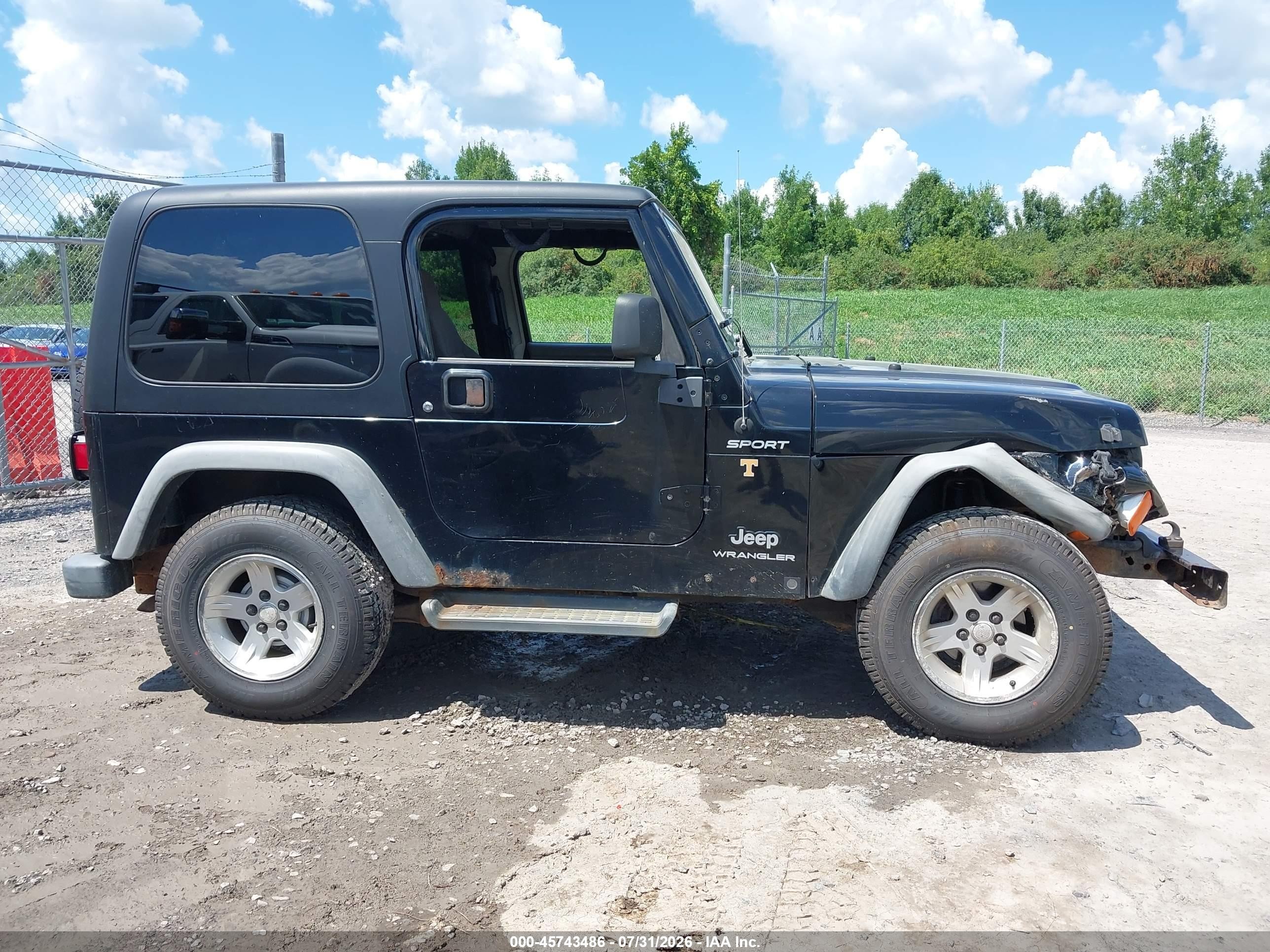 2004 Jeep Wrangler Sport Black vin: 1J4FA49S74P732295
