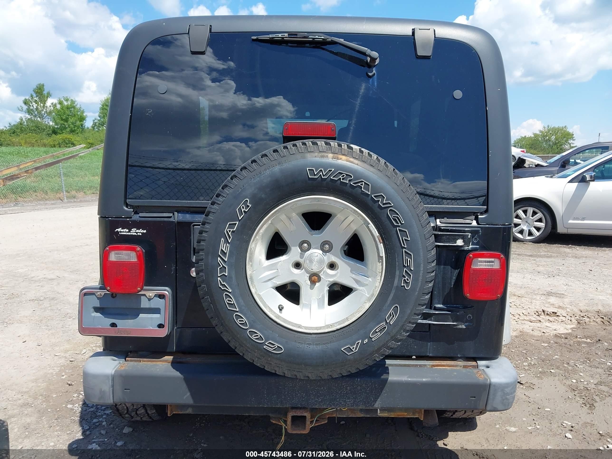 2004 Jeep Wrangler Sport Black vin: 1J4FA49S74P732295