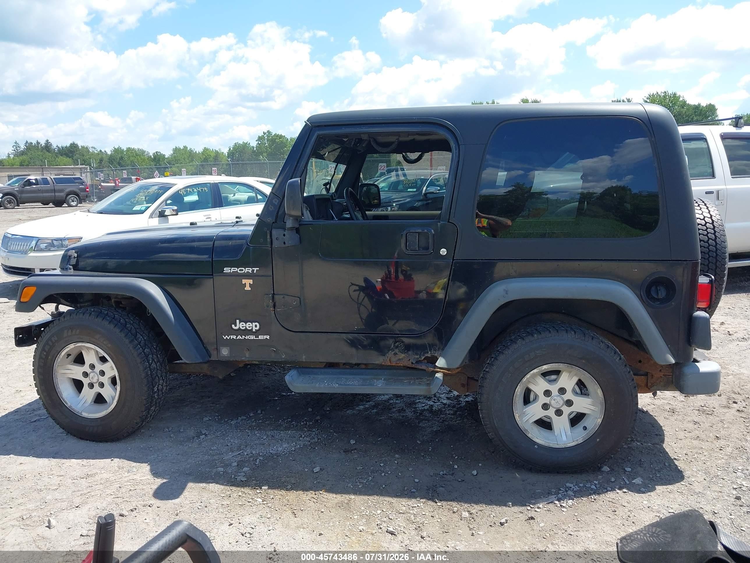2004 Jeep Wrangler Sport Black vin: 1J4FA49S74P732295