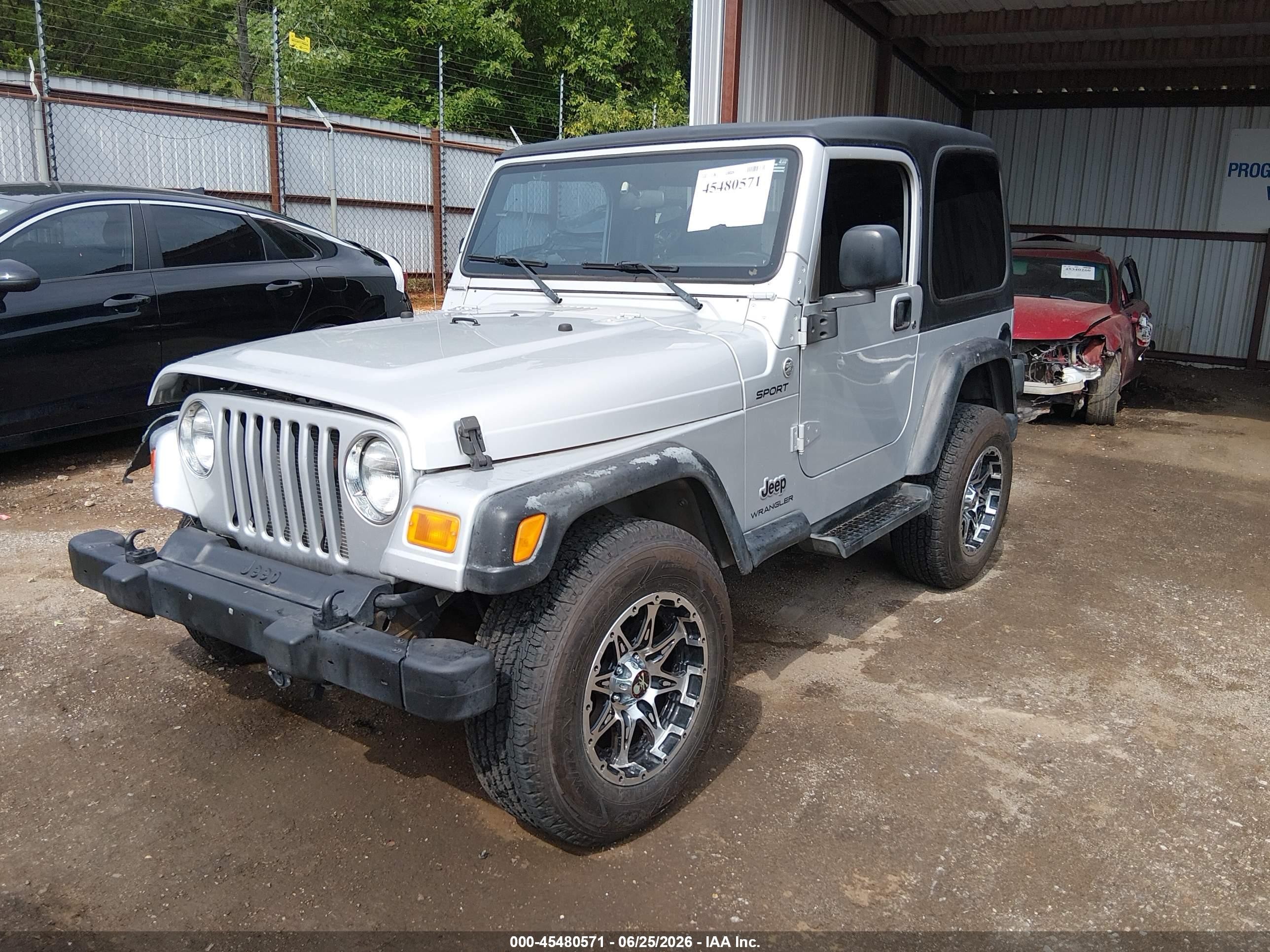 2005 Jeep Wrangler Sport Silver vin: 1J4FA49S75P347188