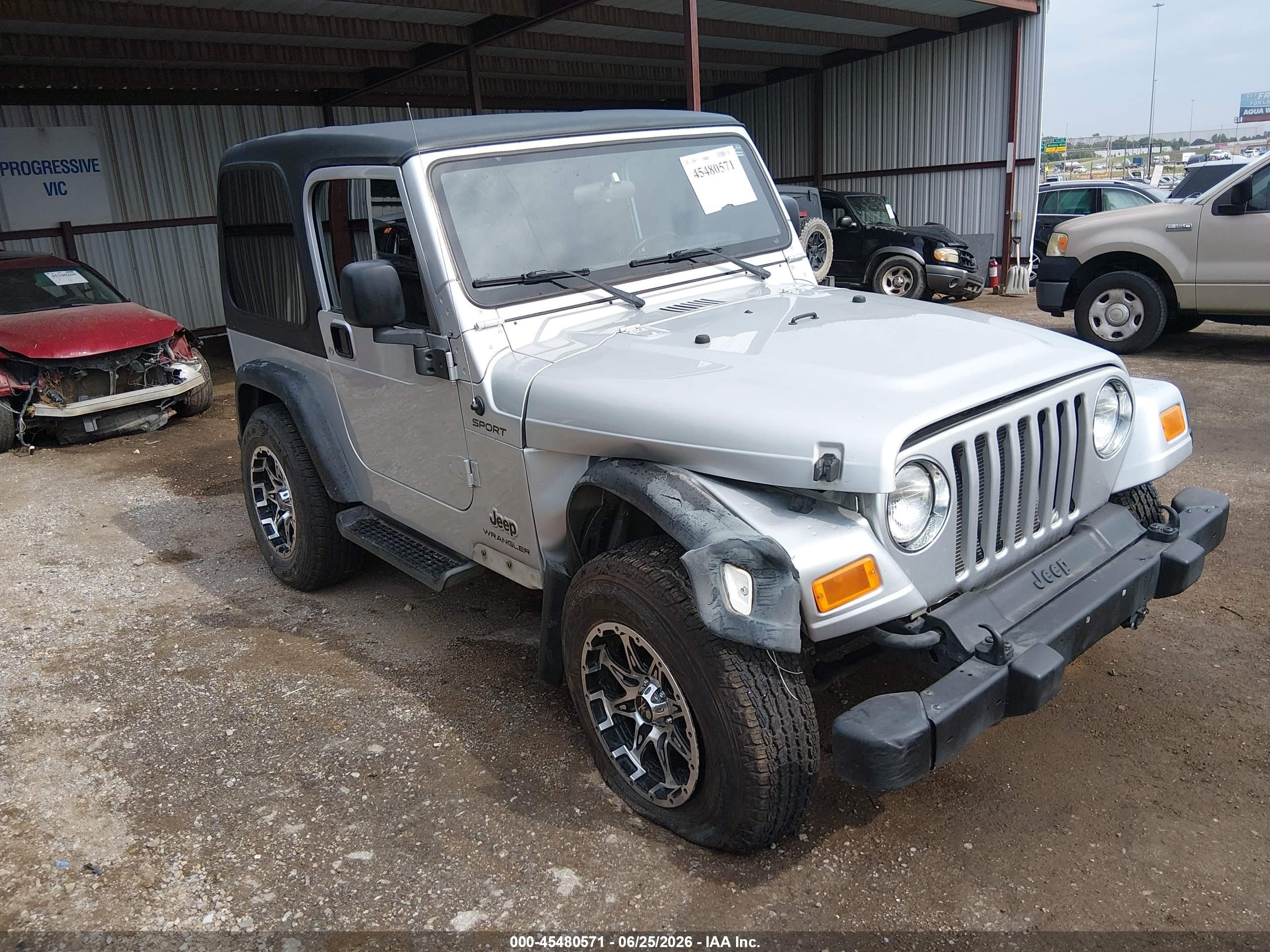 2005 Jeep Wrangler Sport Silver vin: 1J4FA49S75P347188