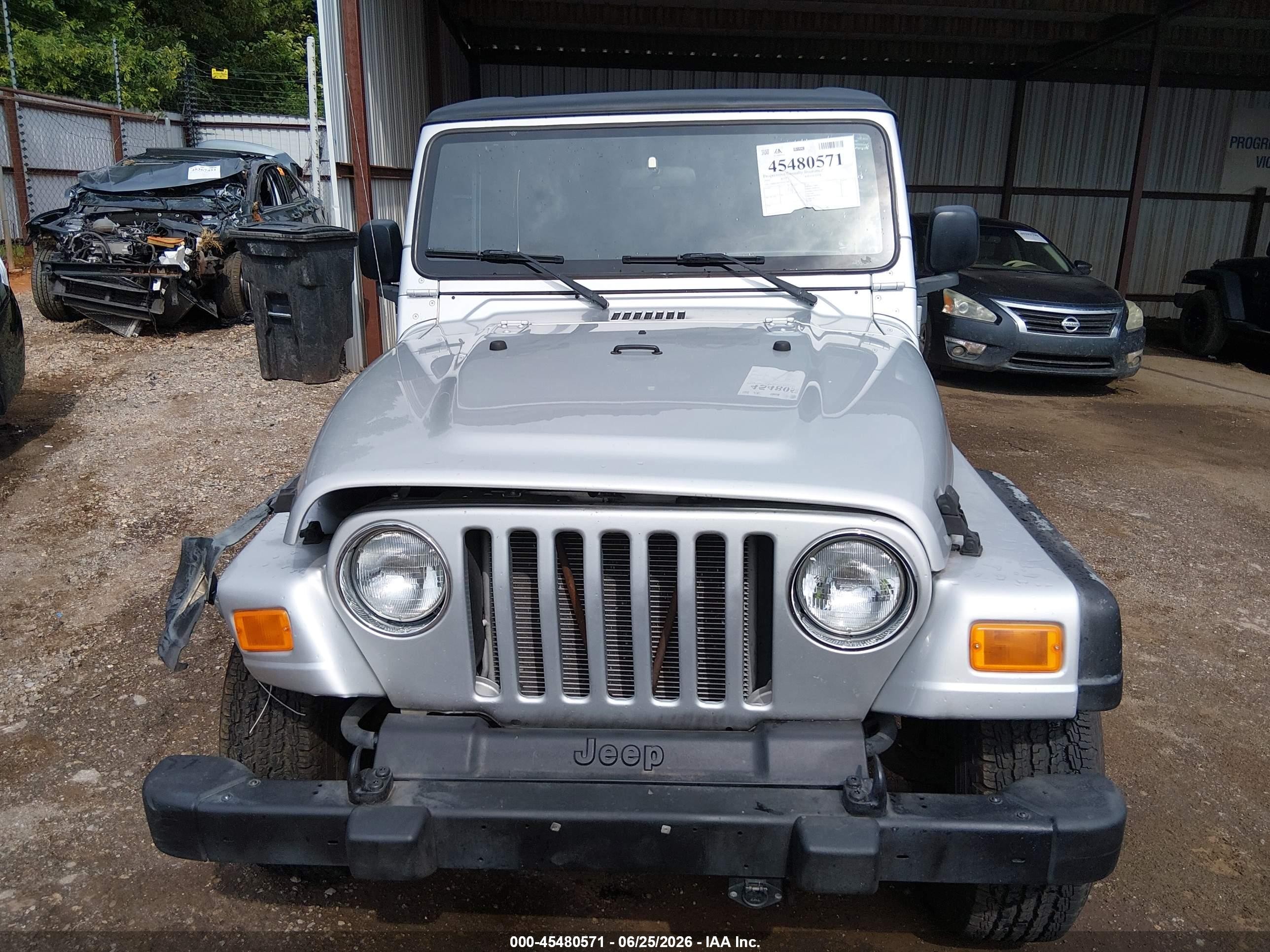 2005 Jeep Wrangler Sport Silver vin: 1J4FA49S75P347188