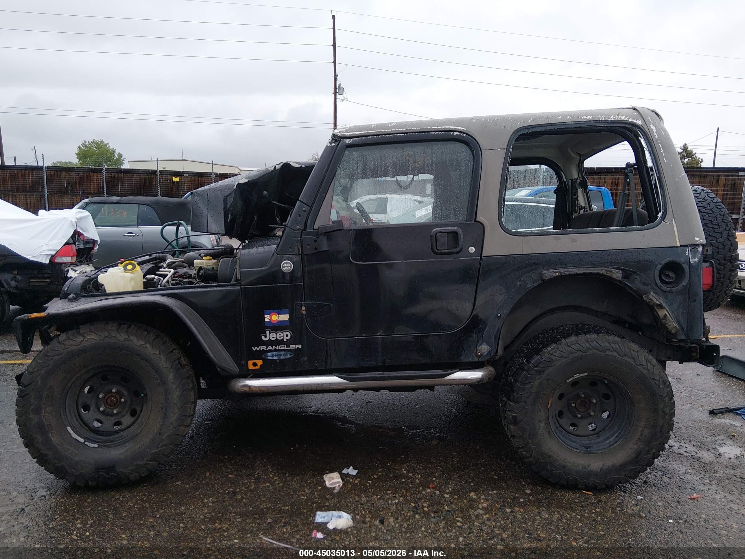 2005 Jeep Wrangler Sport Black vin: 1J4FA49S75P370678
