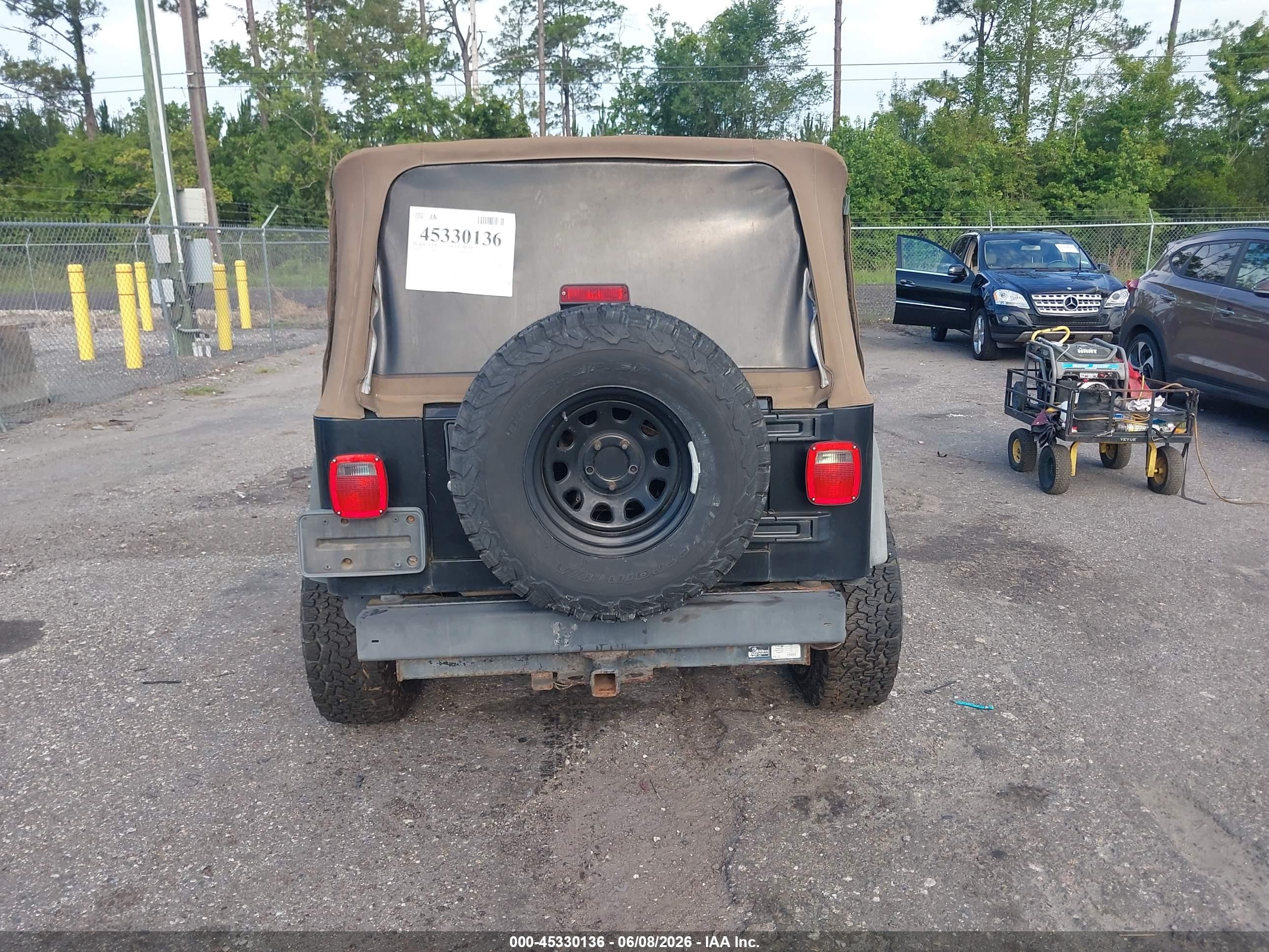 2006 Jeep Wrangler Sport Black vin: 1J4FA49S76P737001