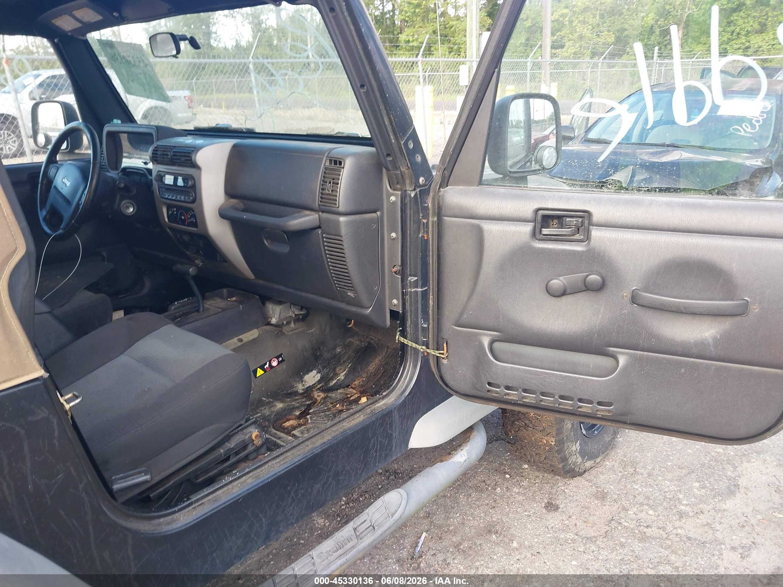 2006 Jeep Wrangler Sport Black vin: 1J4FA49S76P737001