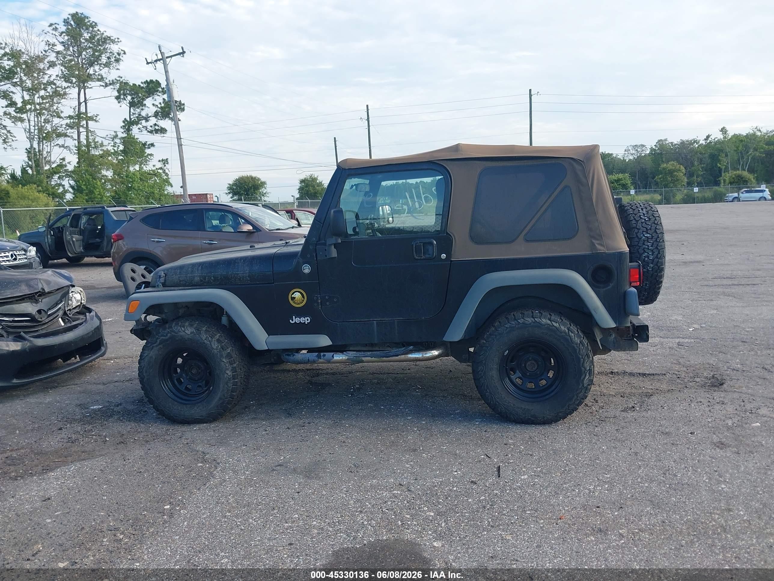 2006 Jeep Wrangler Sport Black vin: 1J4FA49S76P737001