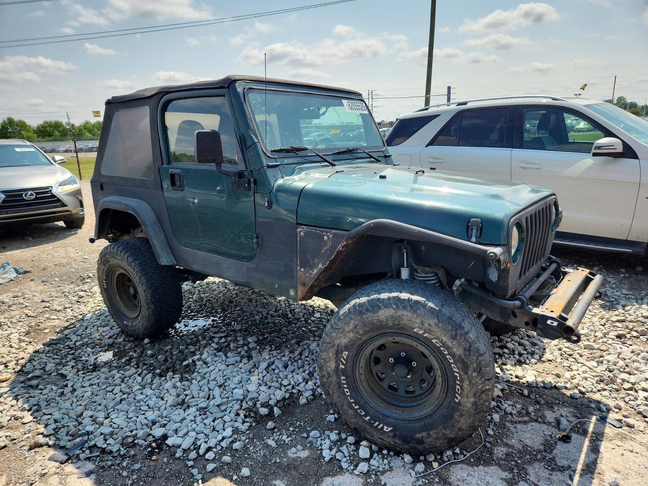 2000 Jeep Wrangler / Tj Sport Green vin: 1J4FA49S7YP712148