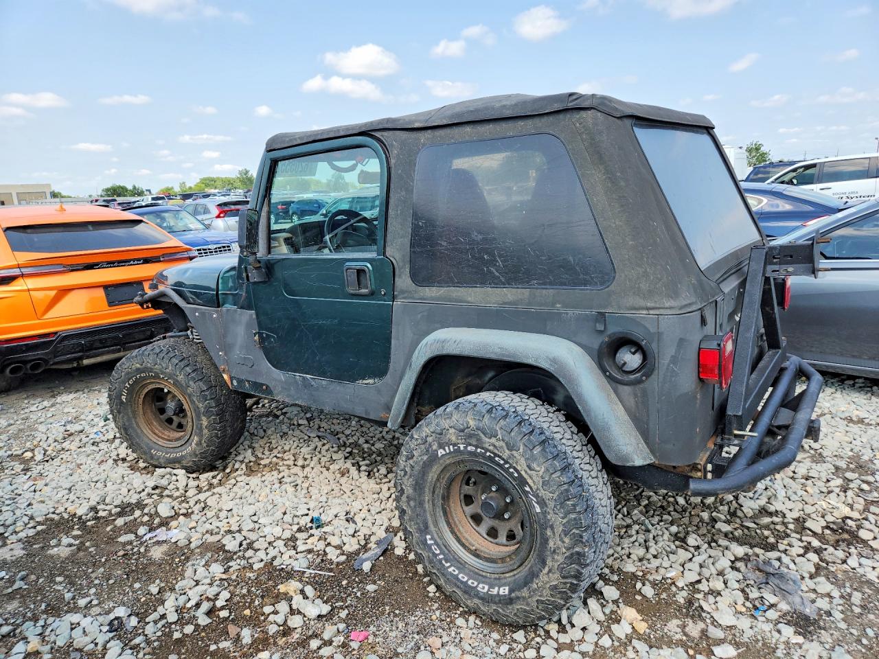 2000 Jeep Wrangler / Tj Sport Green vin: 1J4FA49S7YP712148