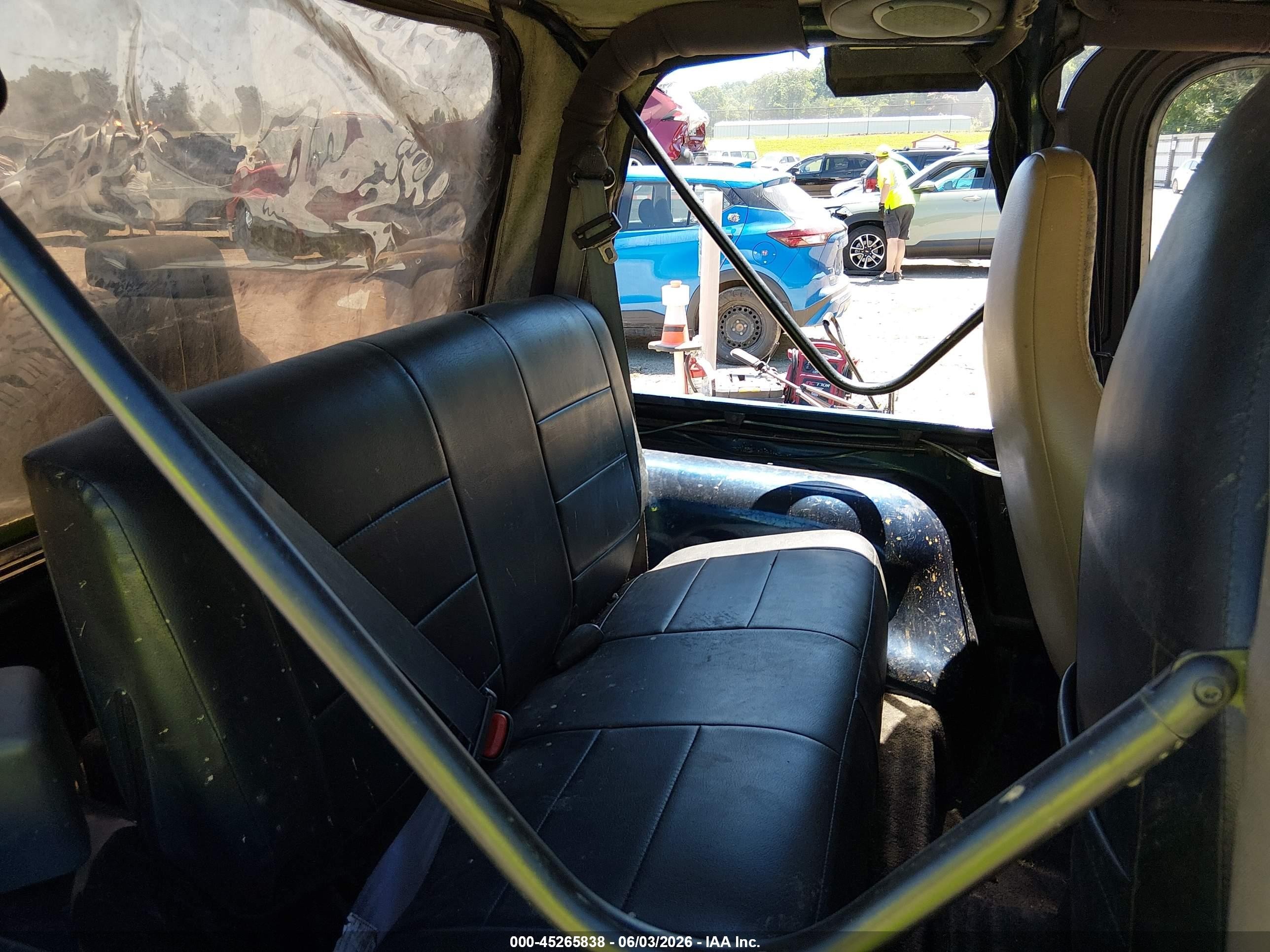 2000 Jeep Wrangler Sport Blue vin: 1J4FA49S7YP748213