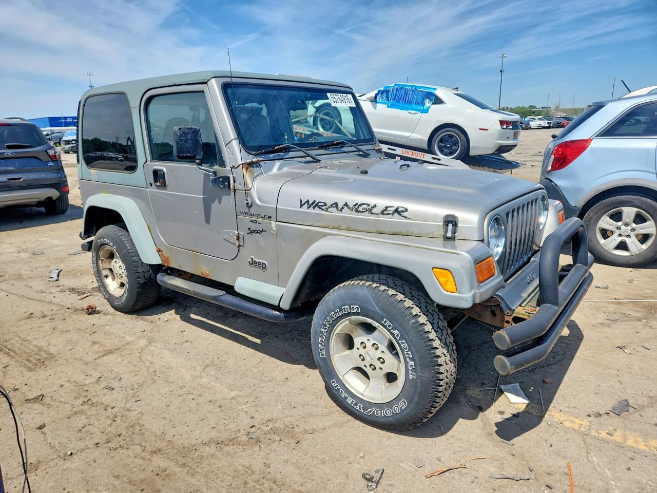 2000 Jeep Wrangler / Tj Sport Серебряный vin: 1J4FA49S7YP782183