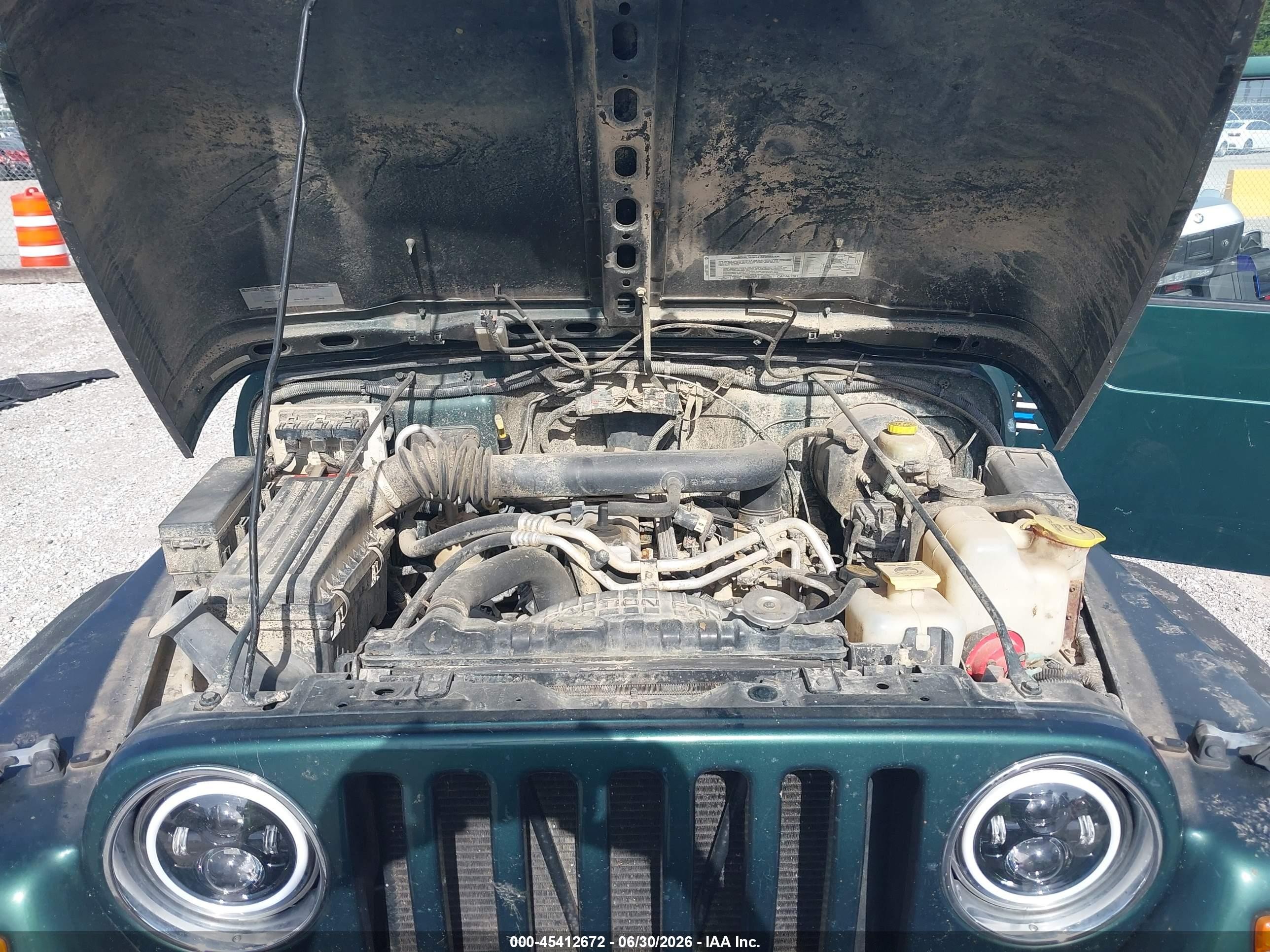 2001 Jeep Wrangler Sport Green vin: 1J4FA49S81P317725