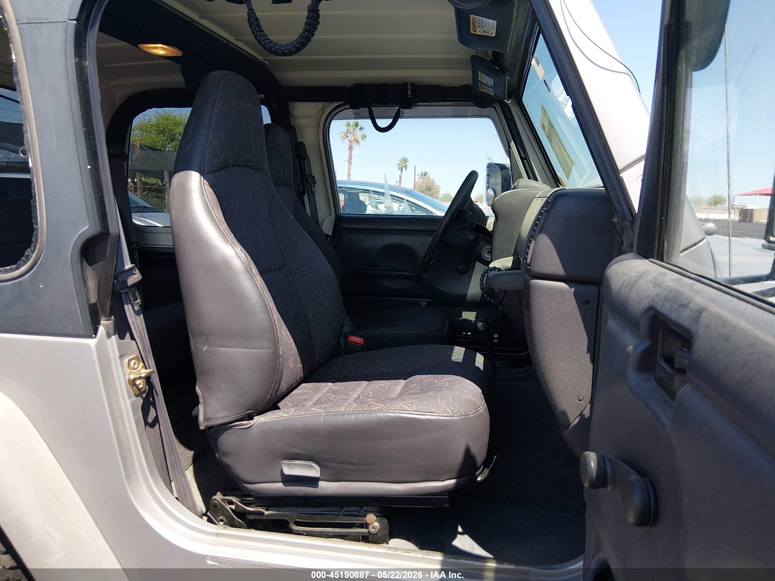 2001 Jeep Wrangler Sport Gray vin: 1J4FA49S81P363328