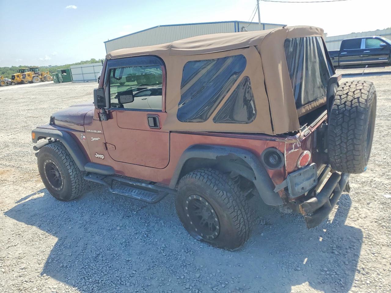 2002 Jeep Wrangler / Tj Sport Burgundy vin: 1J4FA49S82P701649