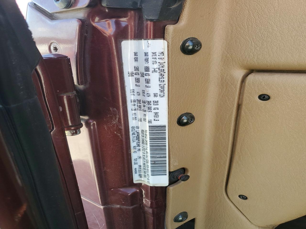 2002 Jeep Wrangler / Tj Sport Burgundy vin: 1J4FA49S82P701649