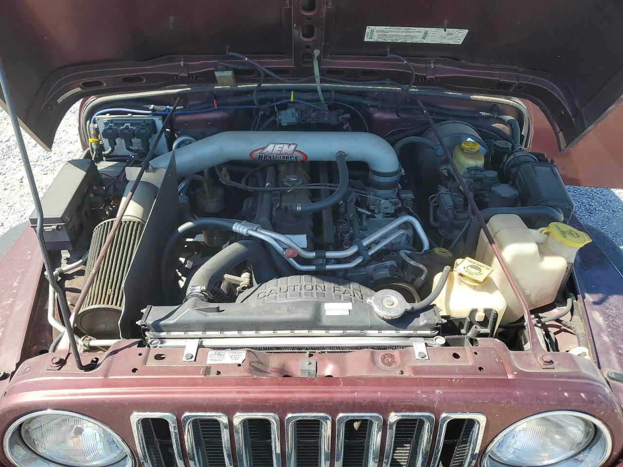 2002 Jeep Wrangler / Tj Sport Burgundy vin: 1J4FA49S82P701649