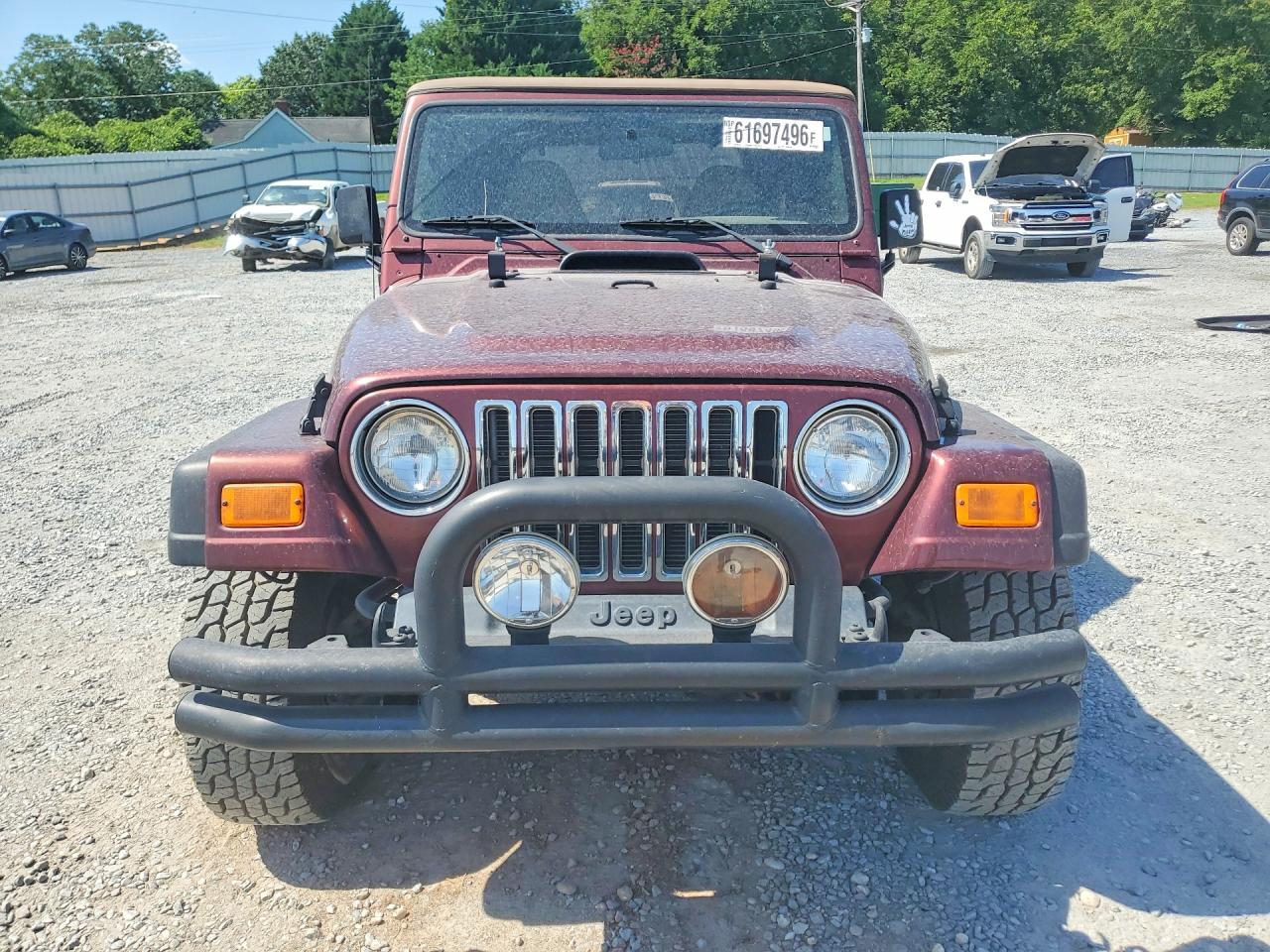 2002 Jeep Wrangler / Tj Sport Burgundy vin: 1J4FA49S82P701649