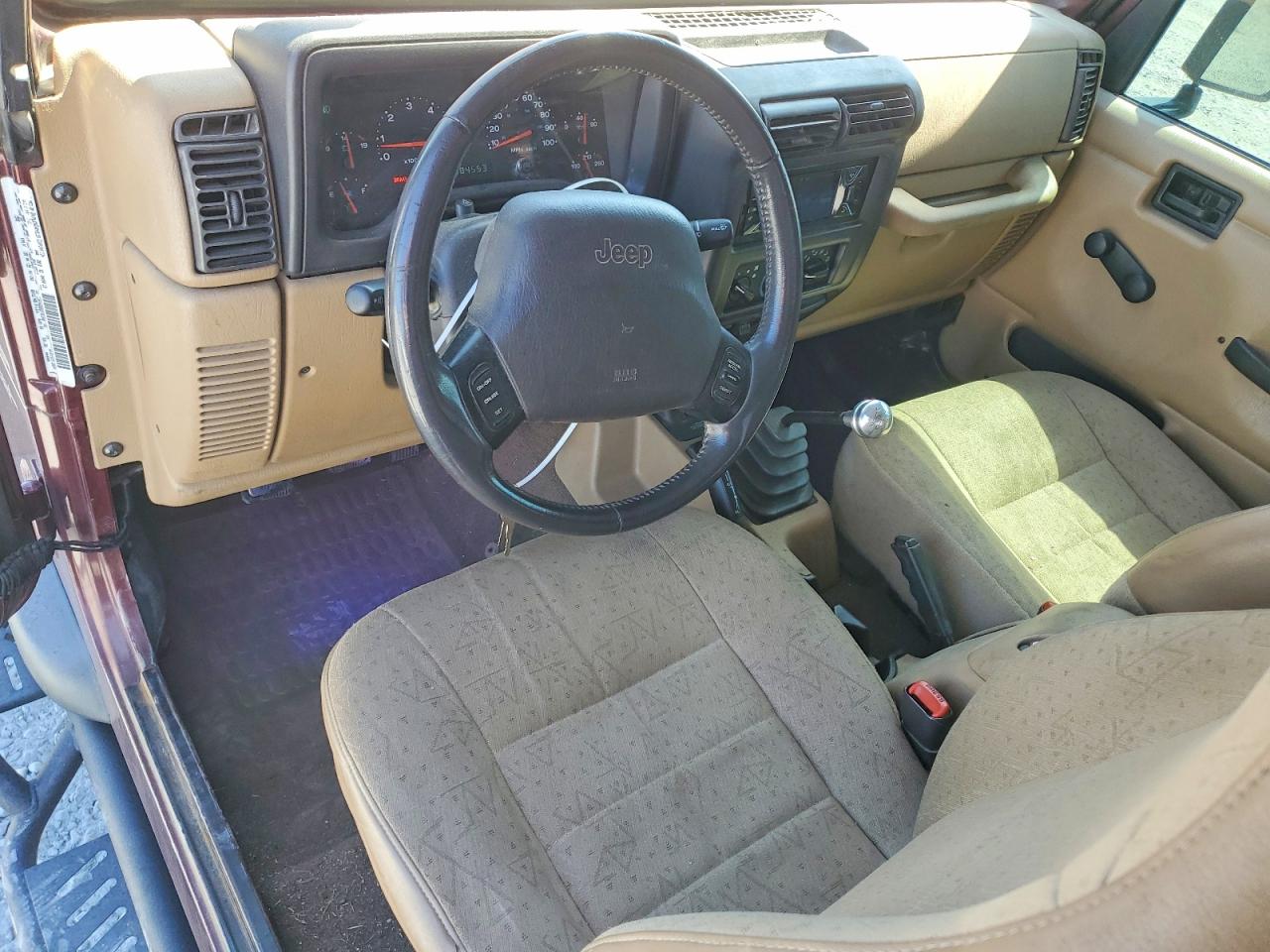 2002 Jeep Wrangler / Tj Sport Burgundy vin: 1J4FA49S82P701649