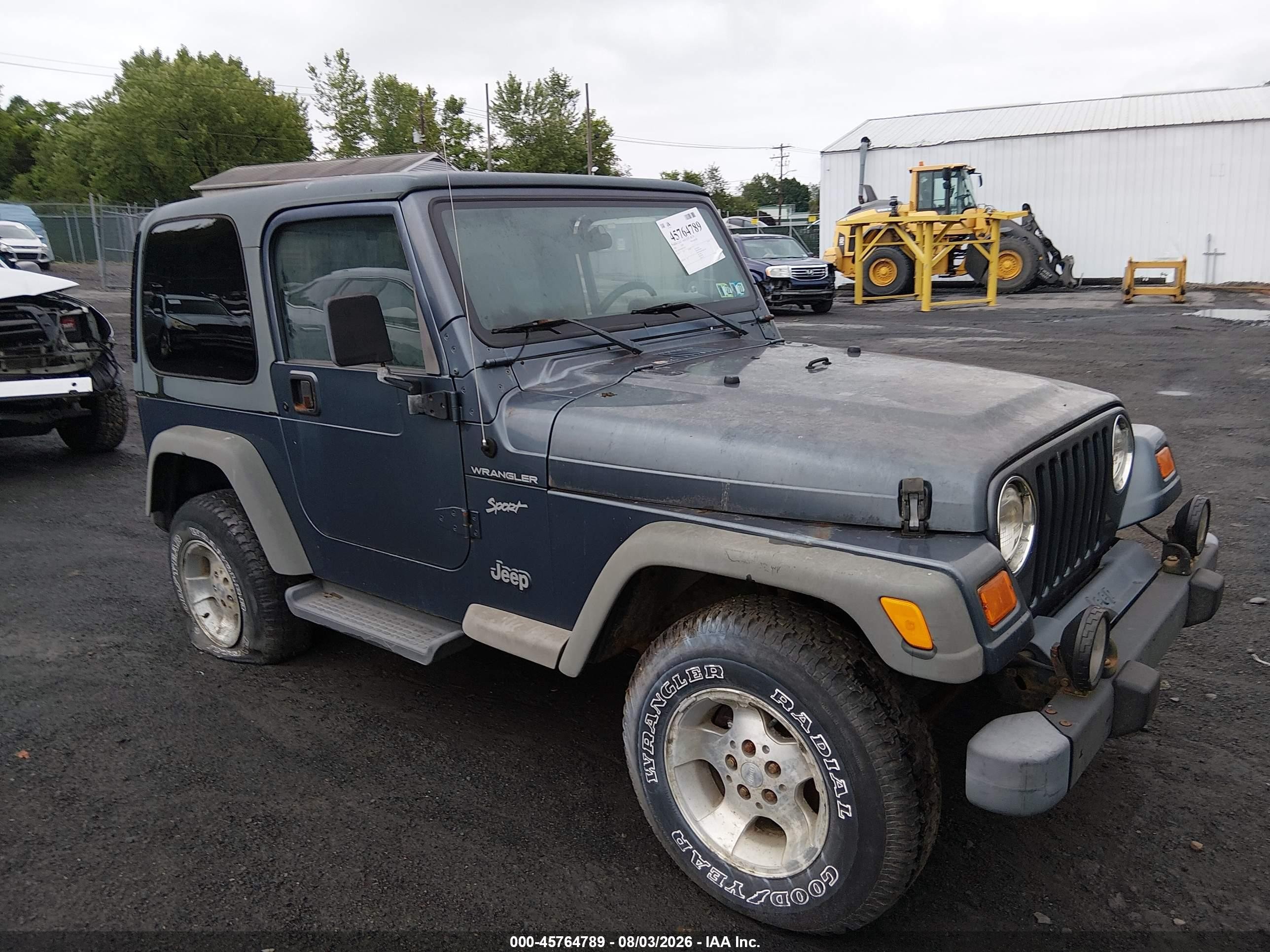 2002 Jeep Wrangler Sport Blue vin: 1J4FA49S82P738233