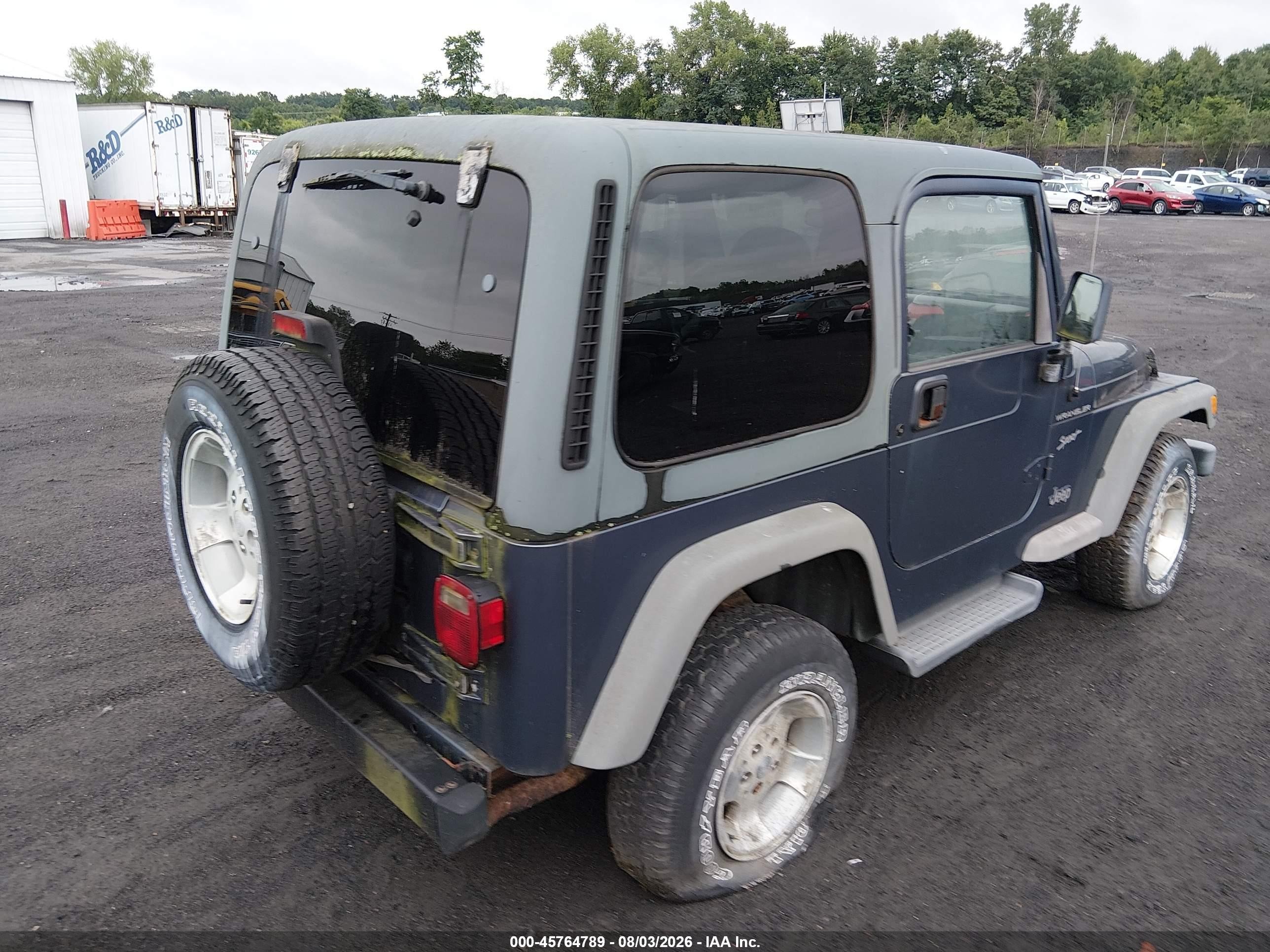 2002 Jeep Wrangler Sport Blue vin: 1J4FA49S82P738233