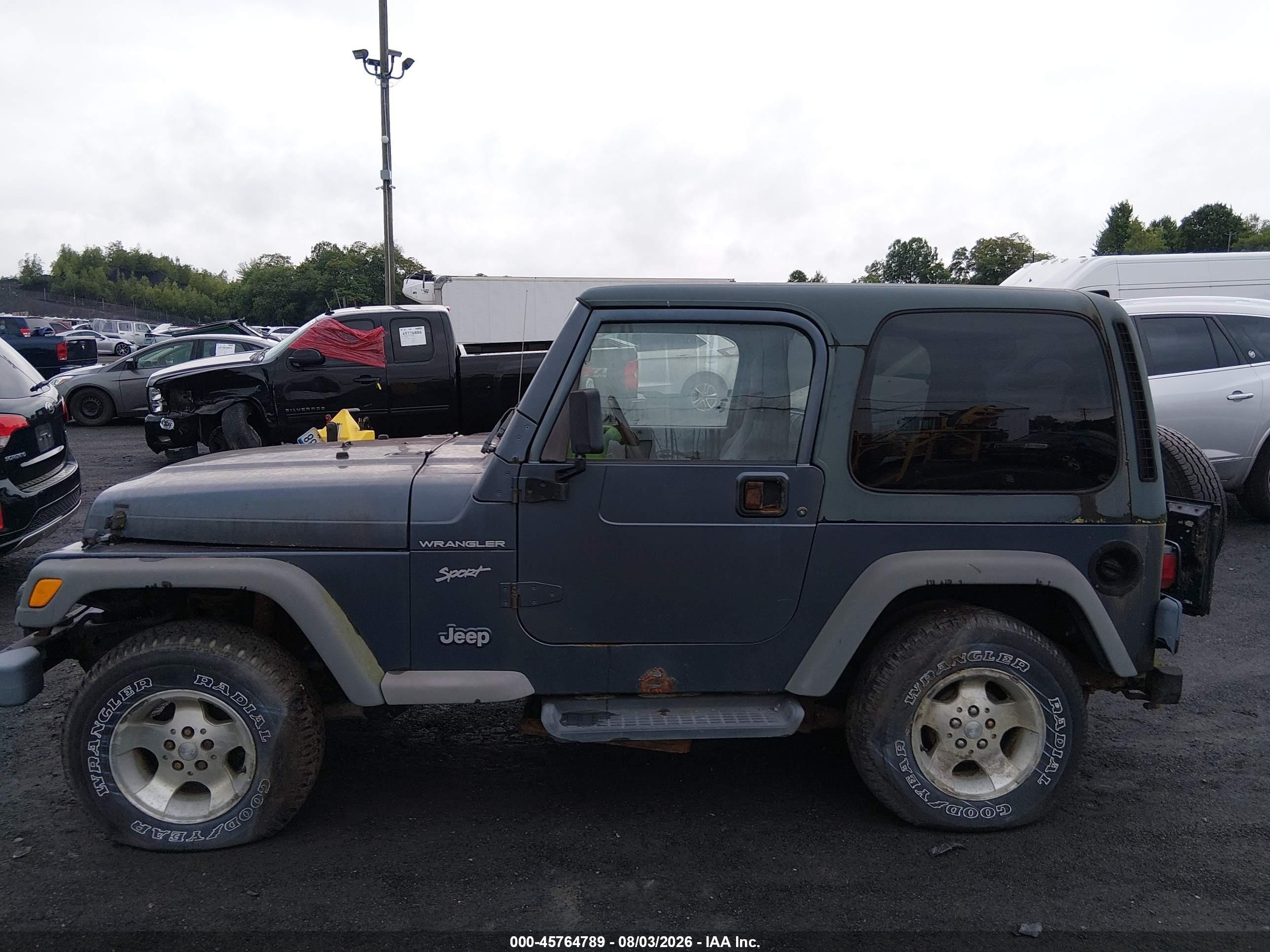 2002 Jeep Wrangler Sport Blue vin: 1J4FA49S82P738233