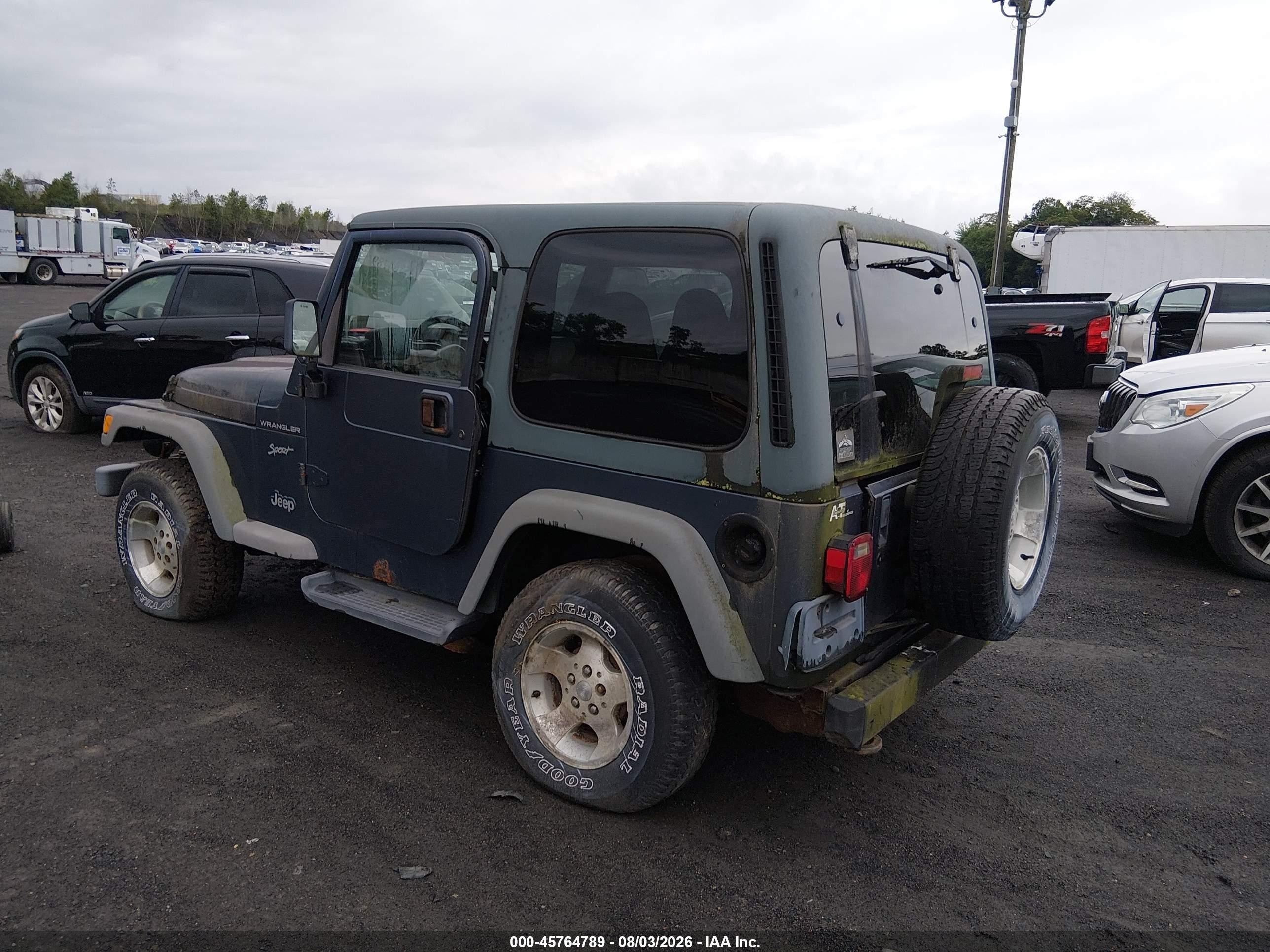 2002 Jeep Wrangler Sport Blue vin: 1J4FA49S82P738233