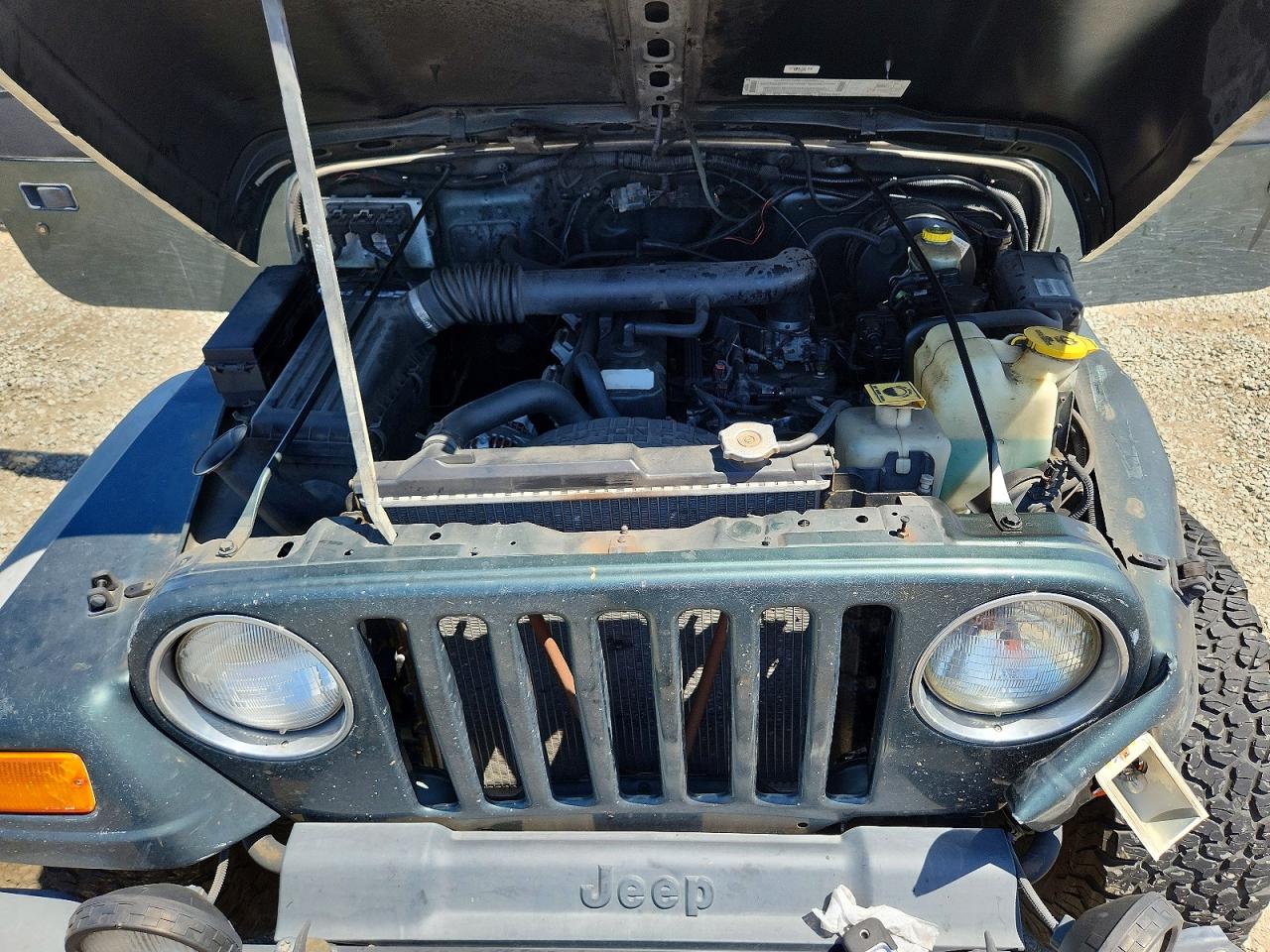 2002 Jeep Wrangler / Tj Sport Green vin: 1J4FA49S82P759731