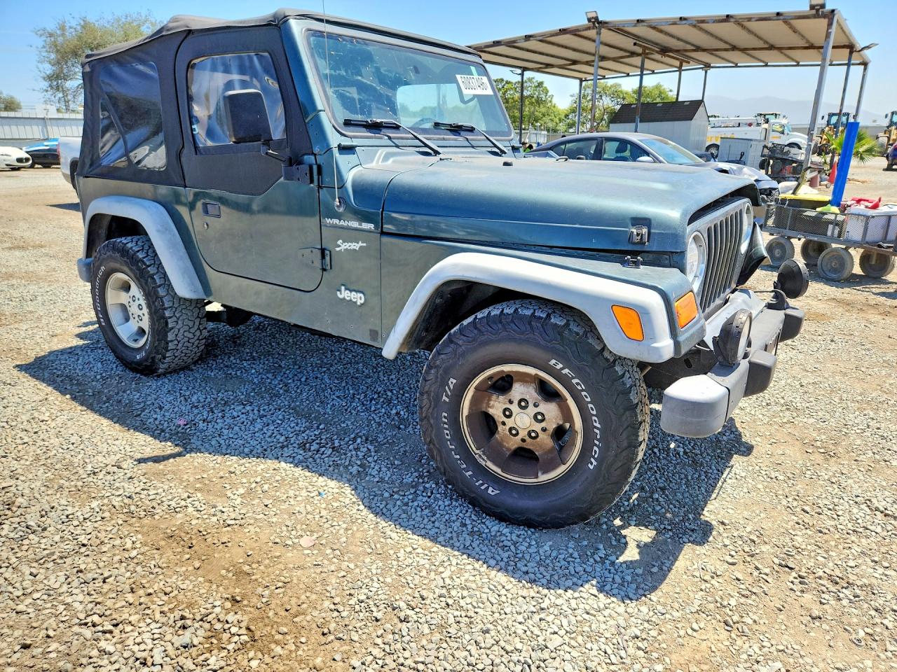 2002 Jeep Wrangler / Tj Sport Green vin: 1J4FA49S82P759731