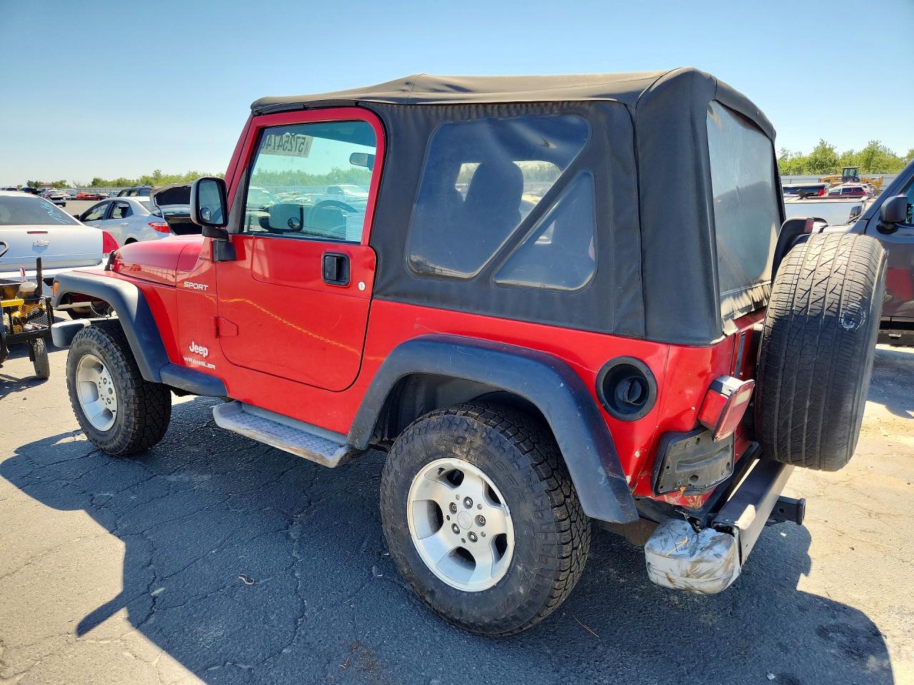 2003 Jeep Wrangler / Tj Sport Red vin: 1J4FA49S83P303570