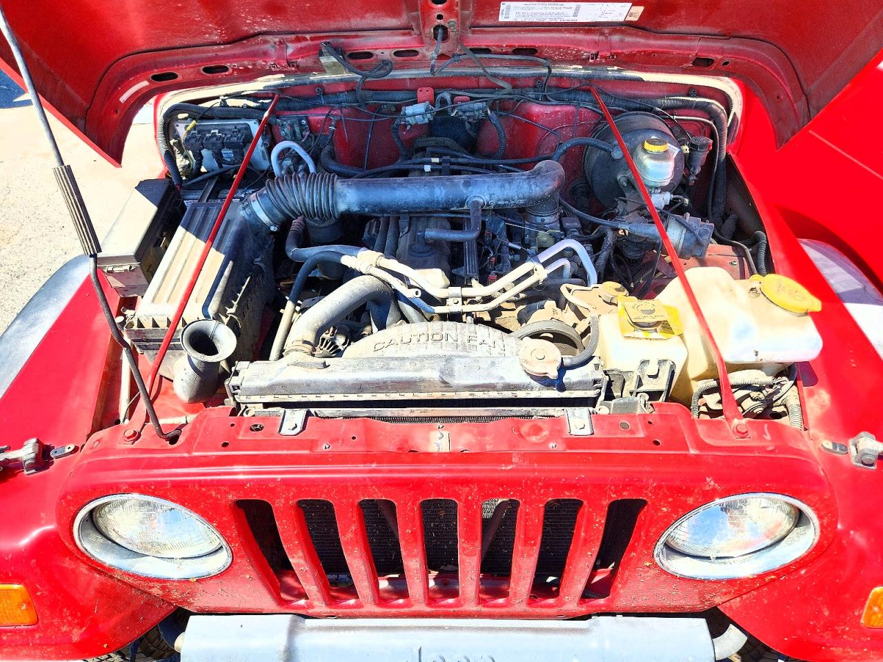 2003 Jeep Wrangler / Tj Sport Red vin: 1J4FA49S83P303570