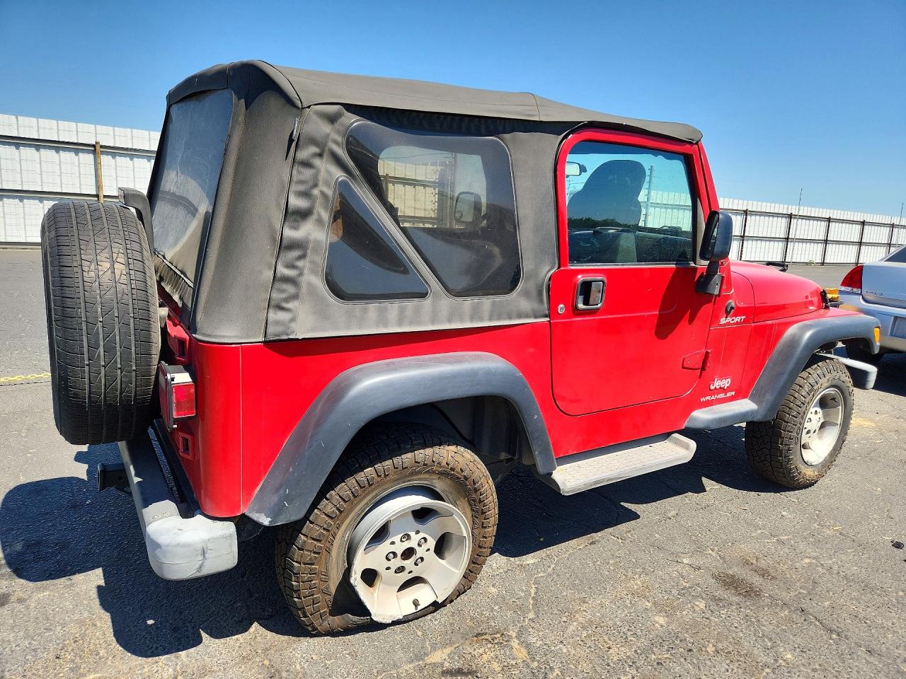 2003 Jeep Wrangler / Tj Sport Red vin: 1J4FA49S83P303570