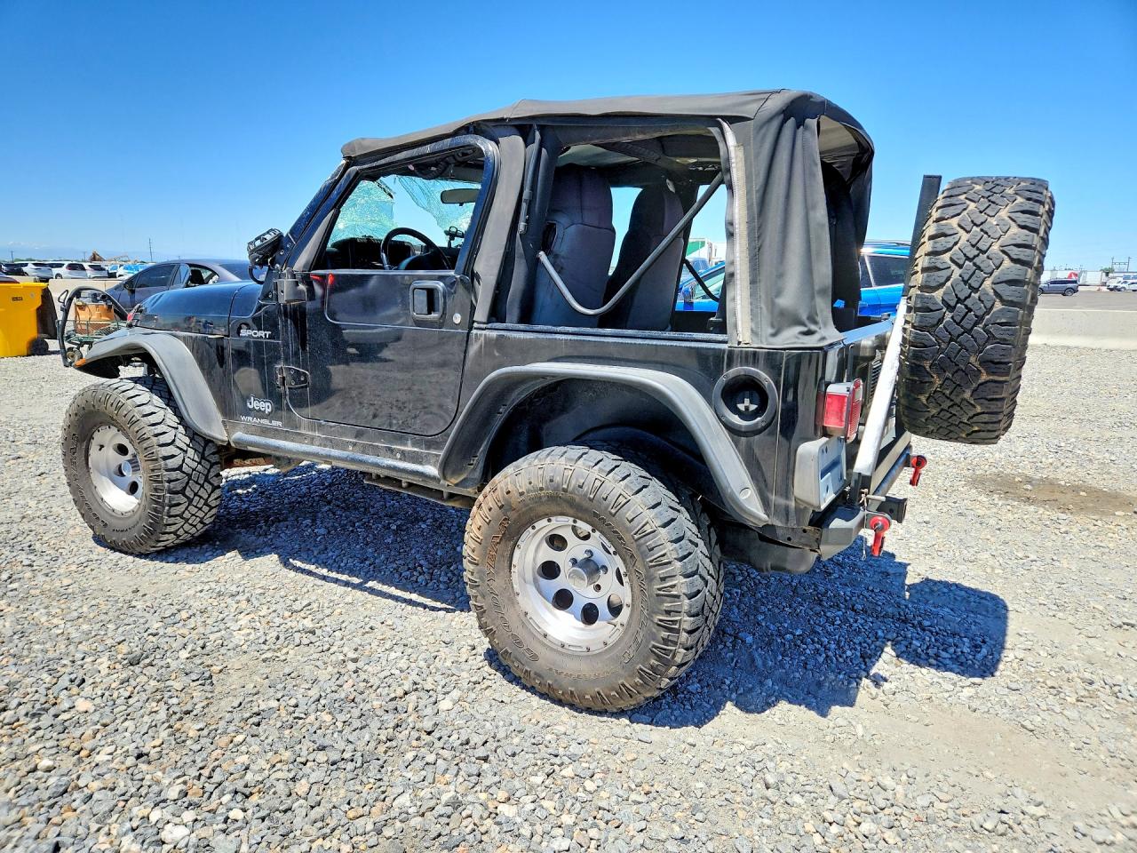 2003 Jeep Wrangler / Tj Sport Black vin: 1J4FA49S83P323625