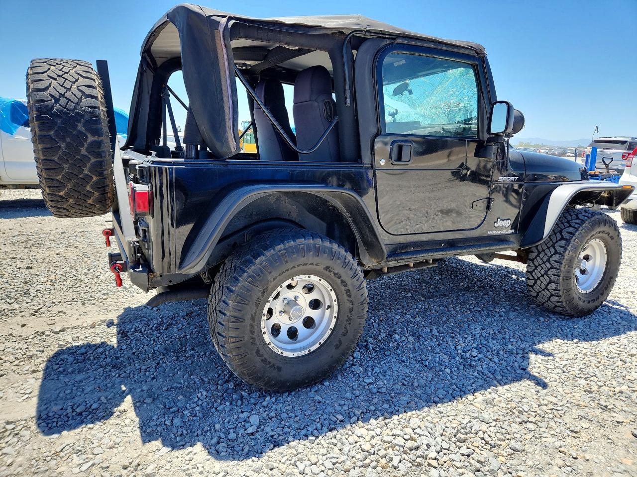 2003 Jeep Wrangler / Tj Sport Black vin: 1J4FA49S83P323625
