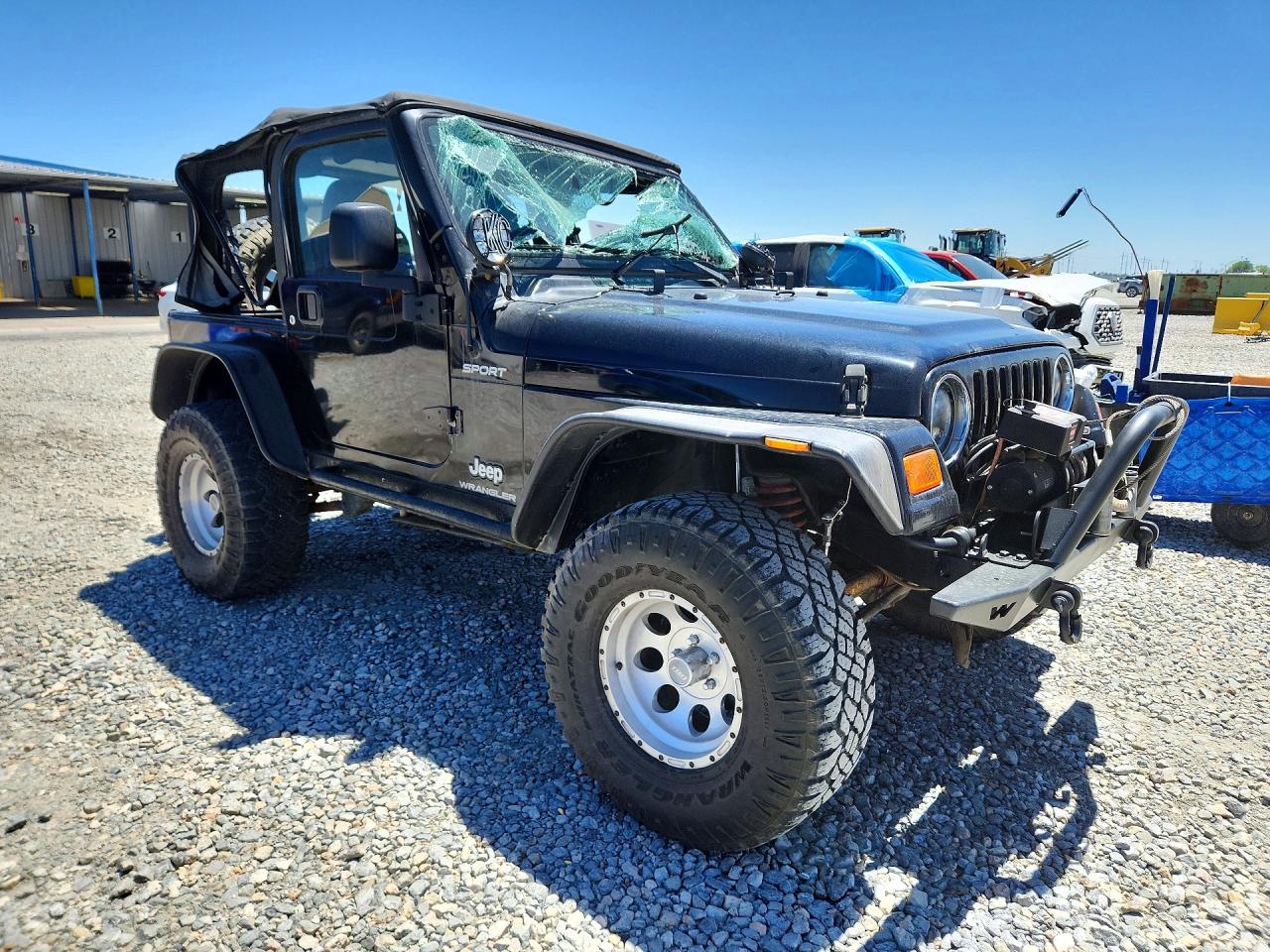 2003 Jeep Wrangler / Tj Sport Black vin: 1J4FA49S83P323625